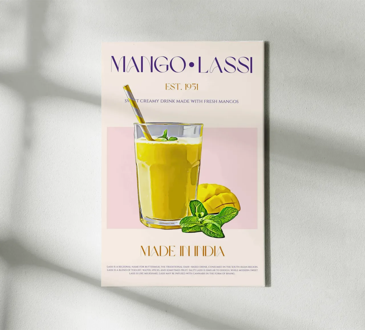 Mango Lassi Print tela da KOKRPrints