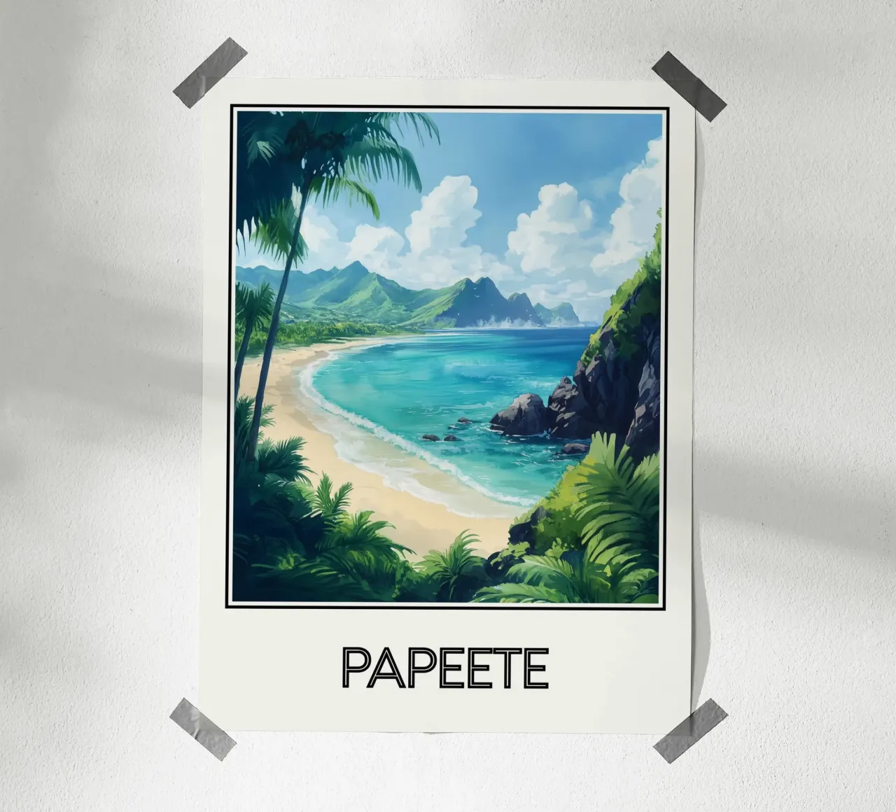 Papeete Hahnemühle von Frame the World