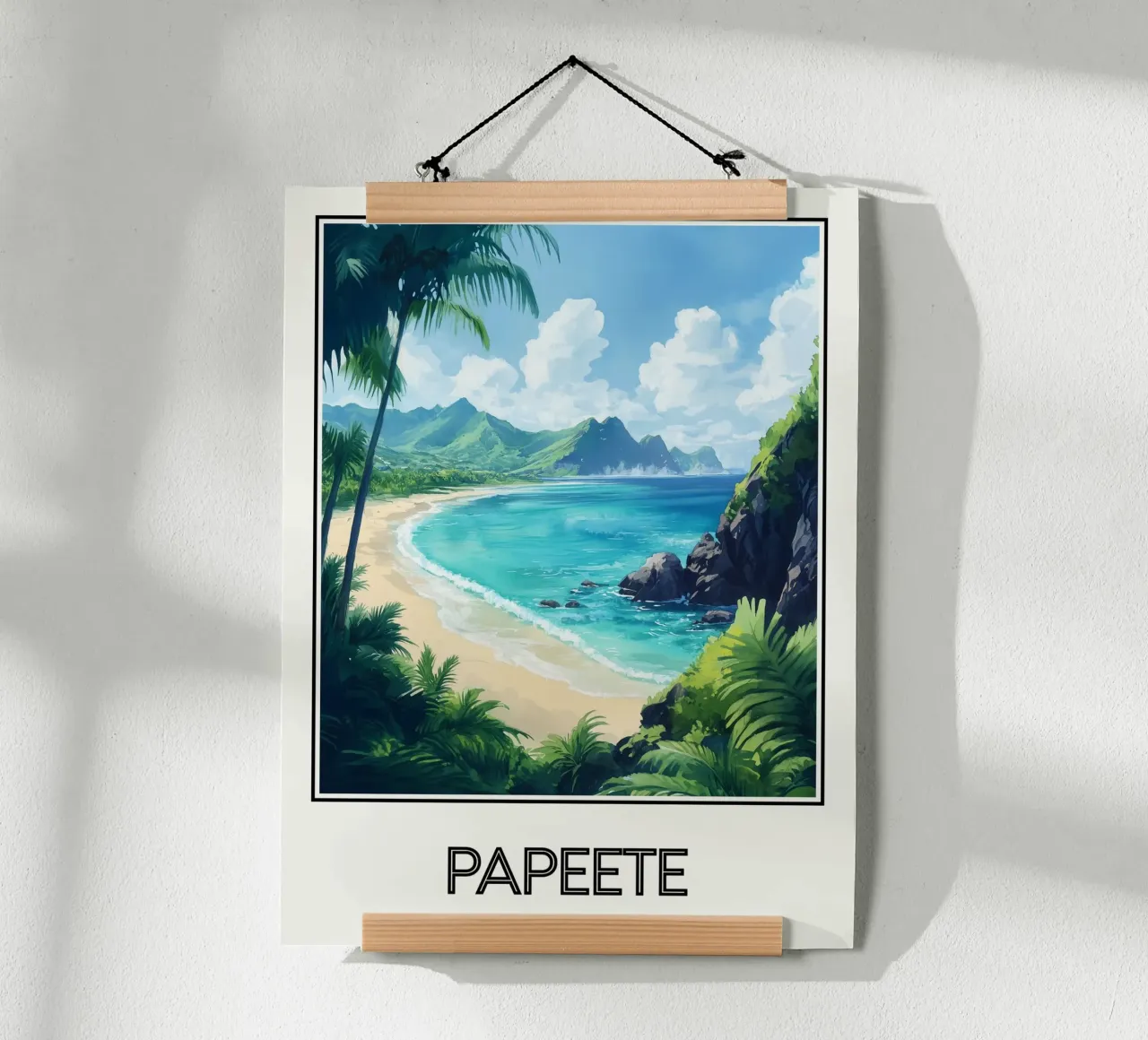 Papeete Hahnemühle von Frame the World
