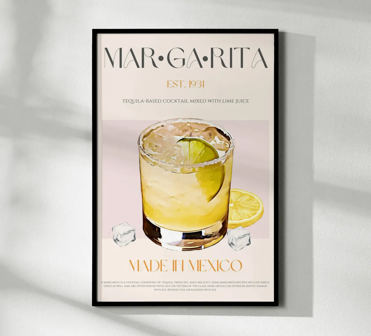 Margarita Cocktail Print hahnemühle by KOKRPrints