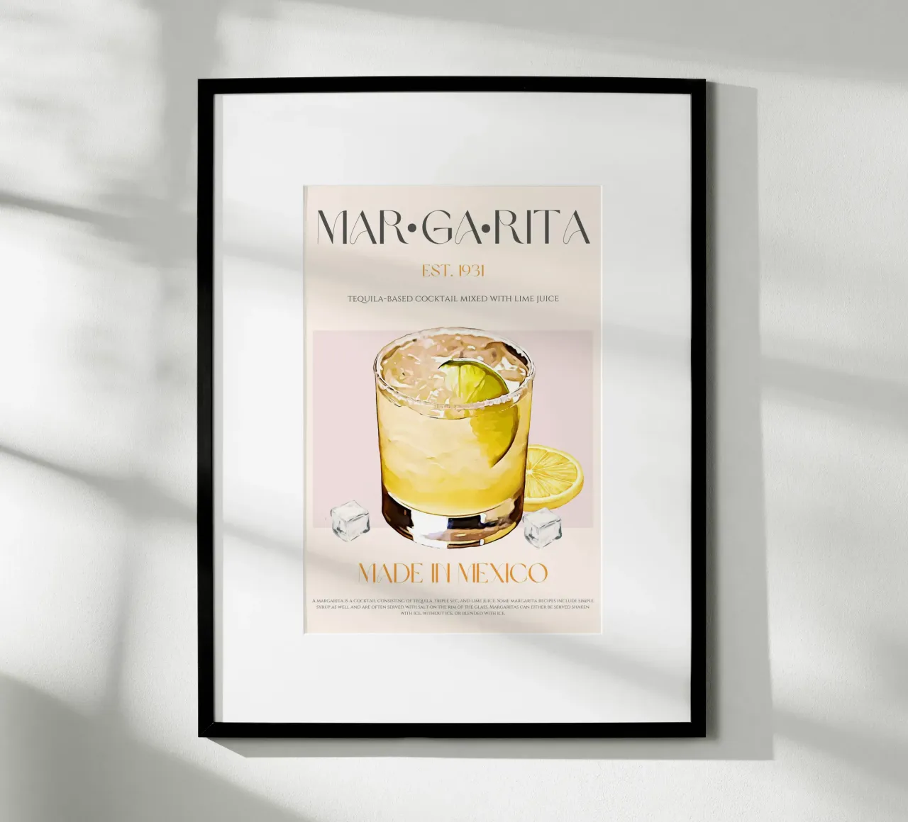 Margarita Cocktail Print hahnemühle by KOKRPrints