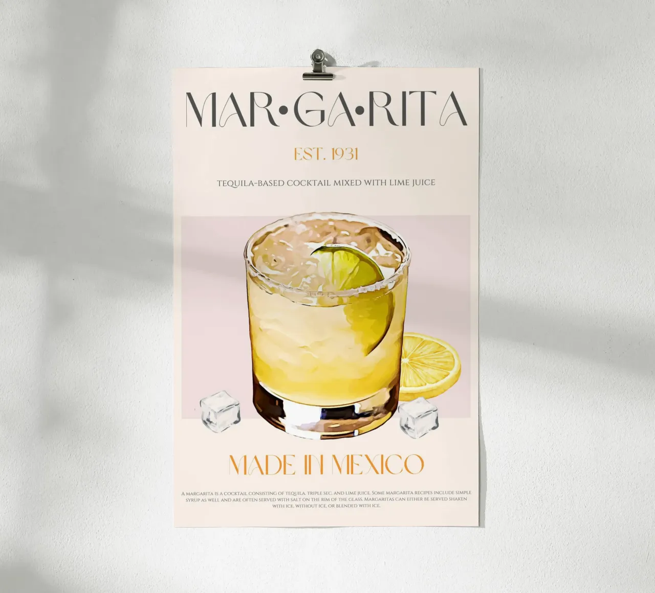 Margarita Cocktail Print hahnemühle by KOKRPrints