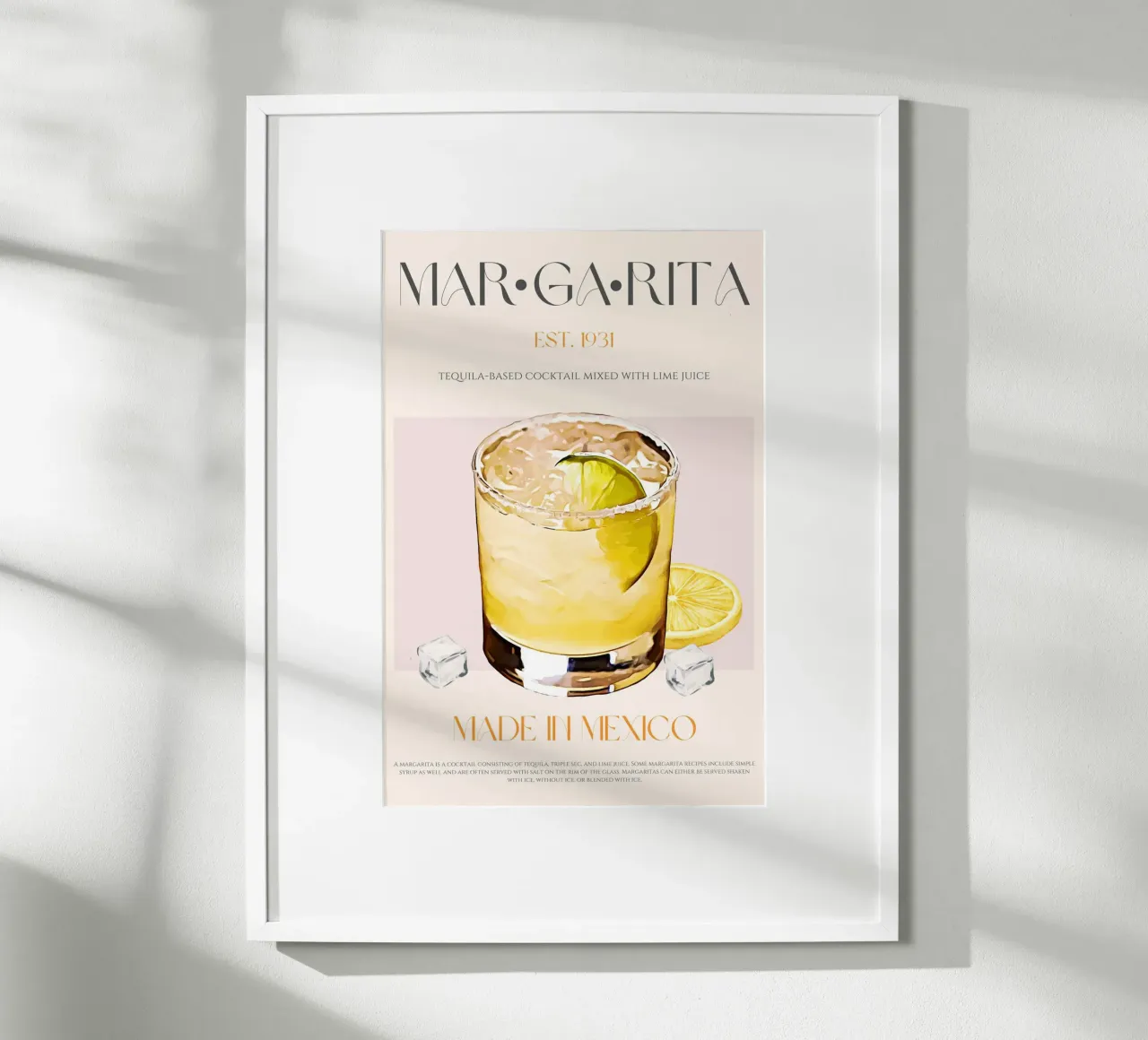 Margarita Cocktail Print hahnemühle by KOKRPrints