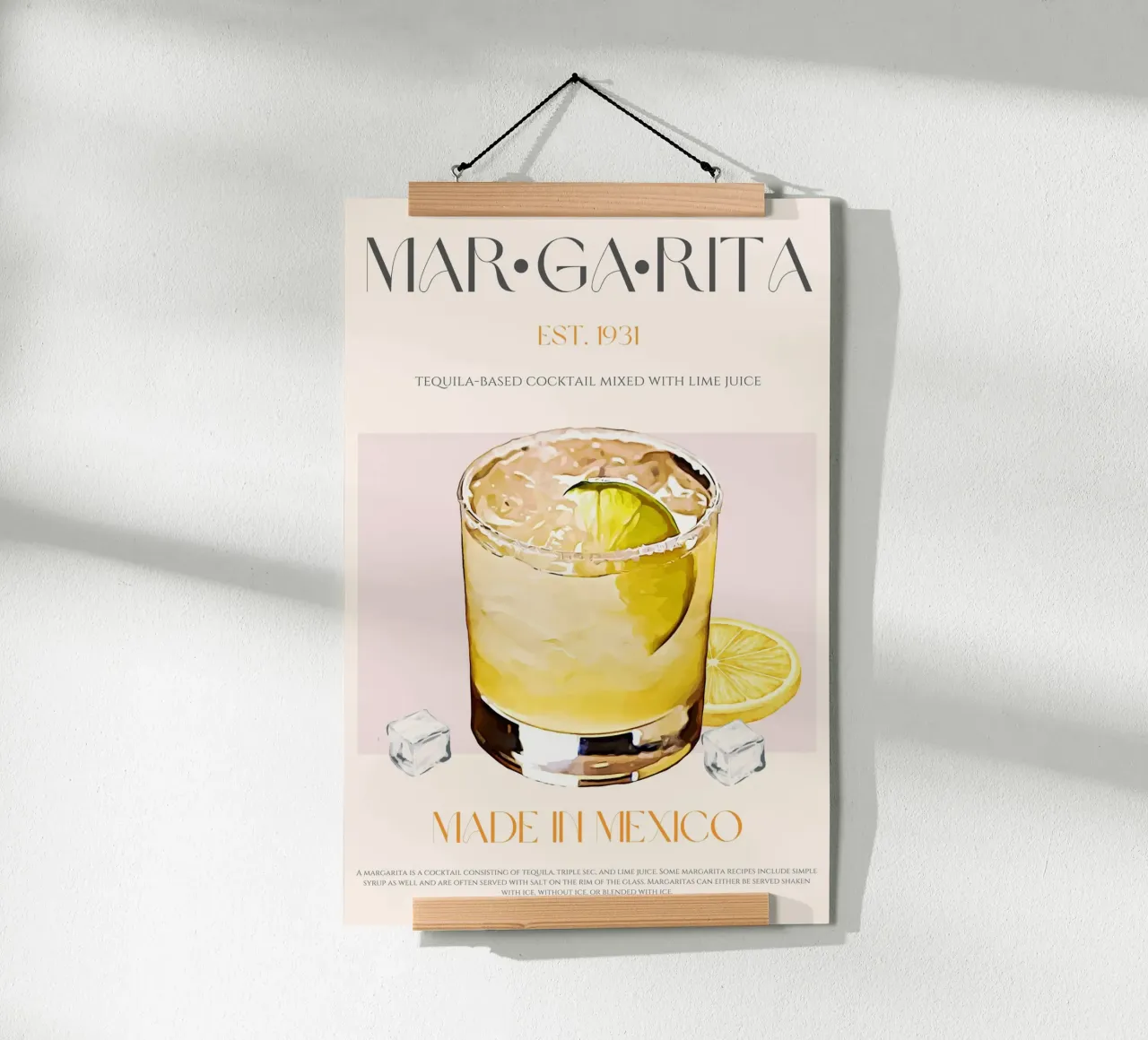 Margarita Cocktail Print hahnemühle by KOKRPrints