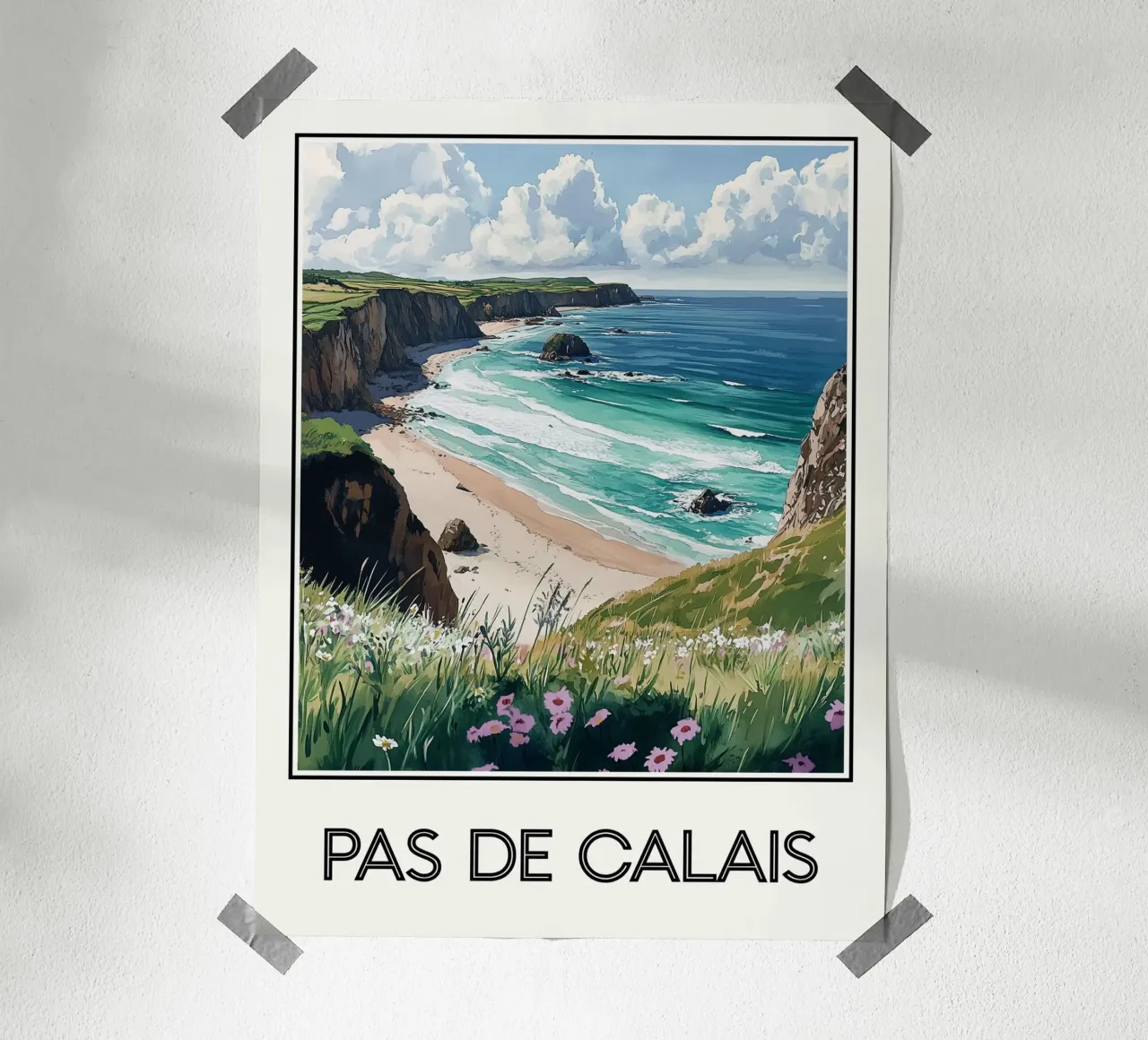 Pas de Calais poster da Frame the World