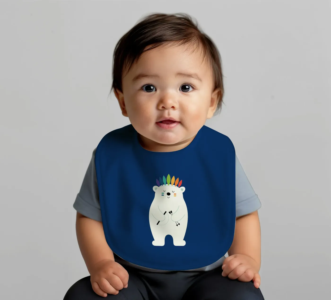 Be Brave Polar Babylätzchen von Andy Westface