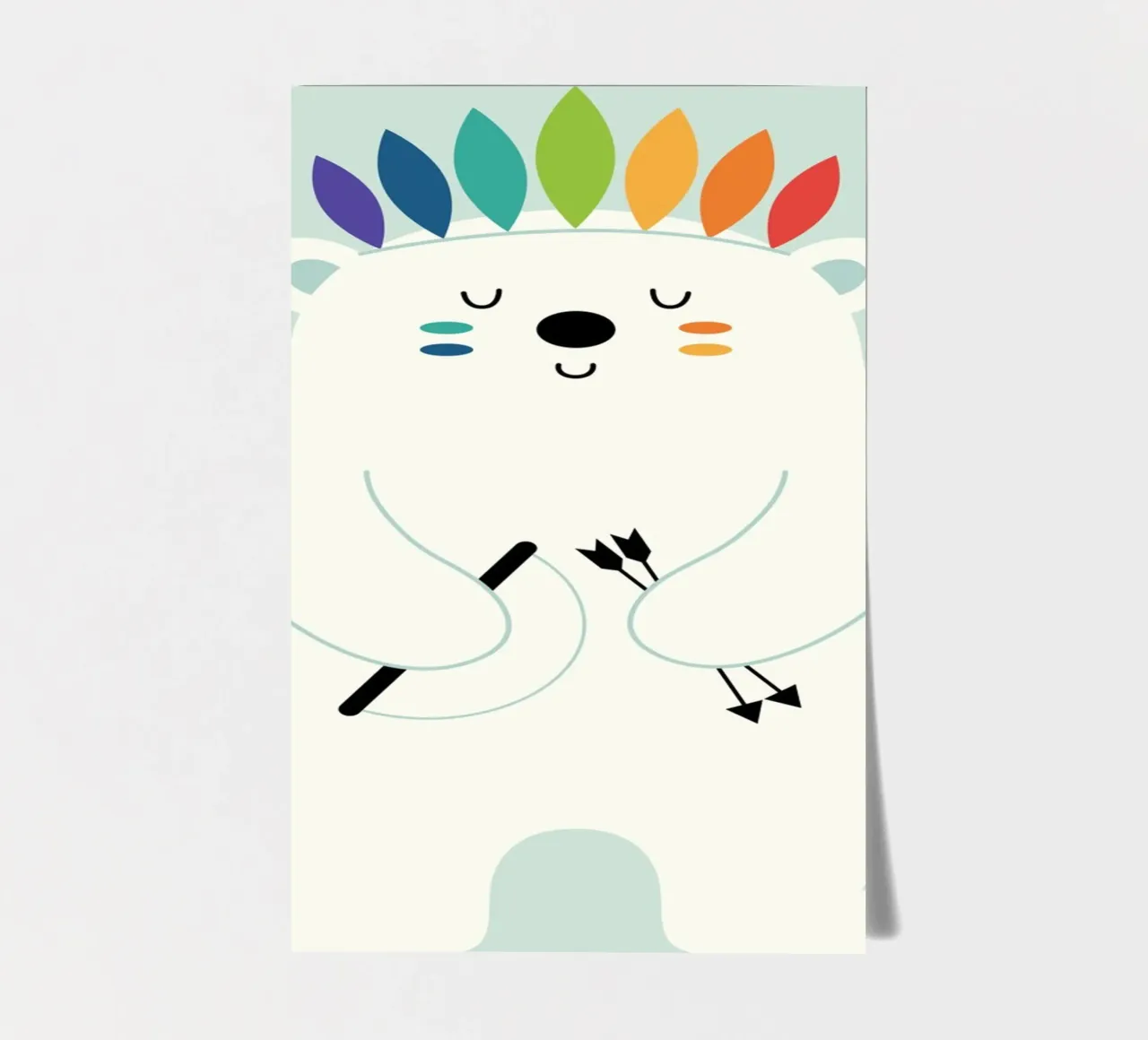 Be Brave Polar sticker sheet by Andy Westface