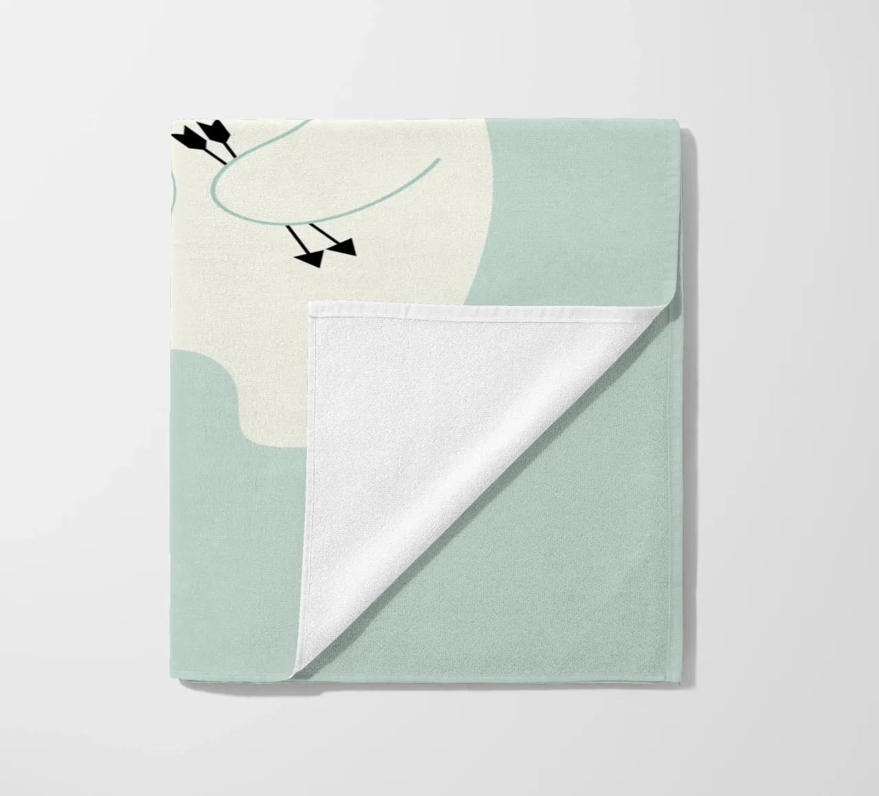 Be Brave Polar beach towel by Andy Westface
