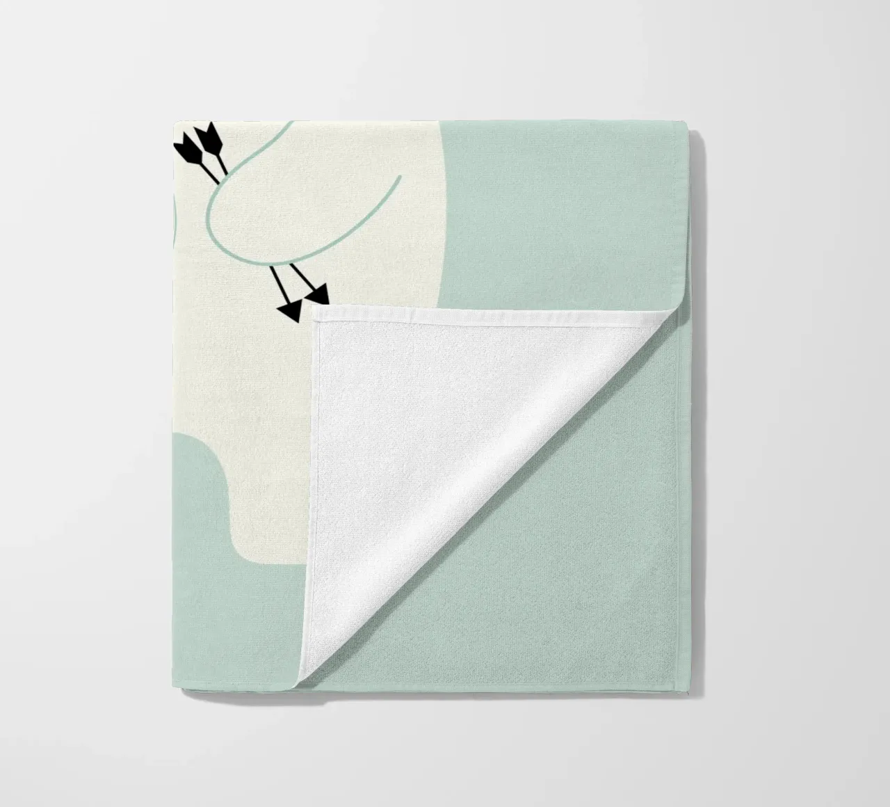 Be Brave Polar beach towel by Andy Westface