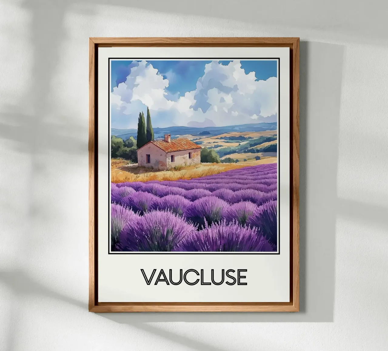 Affiche Vaucluse France alu dibond de Frame the World