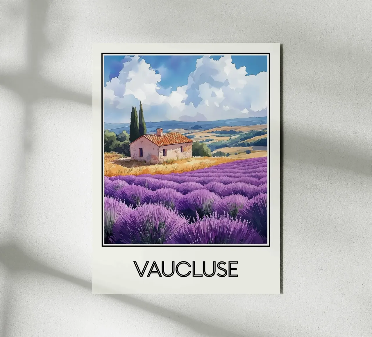 Affiche Vaucluse France alu dibond de Frame the World