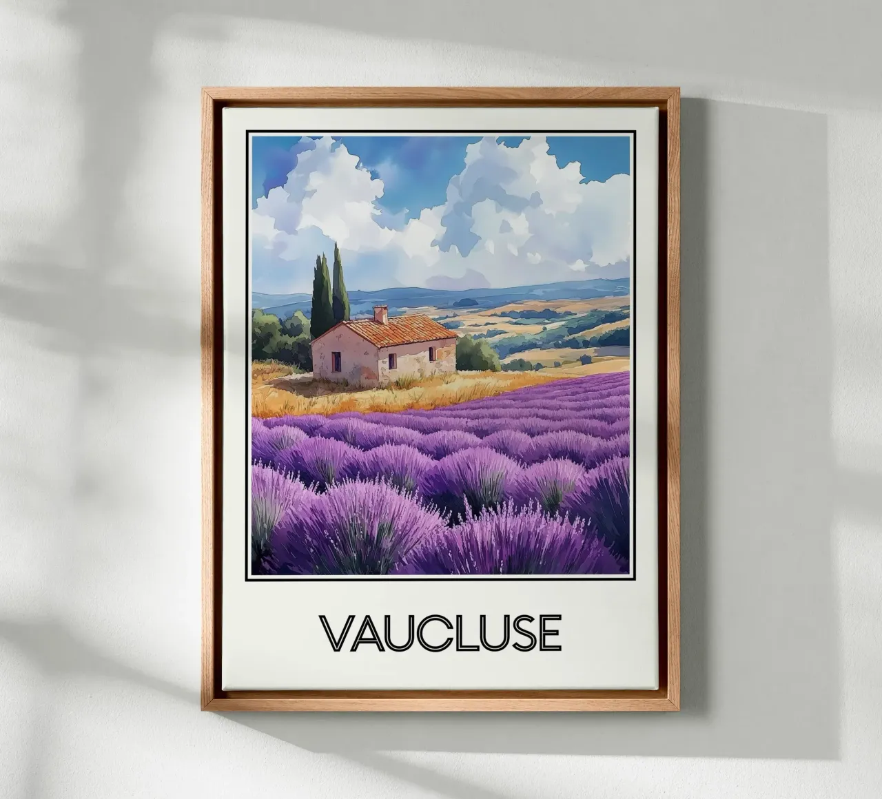 Affiche Vaucluse France toile de Frame the World