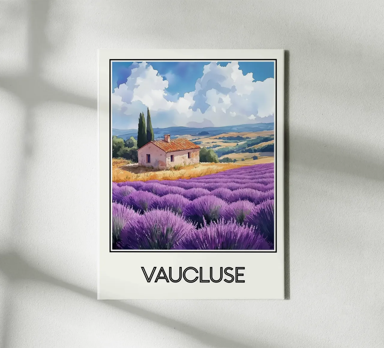 Affiche Vaucluse France toile de Frame the World