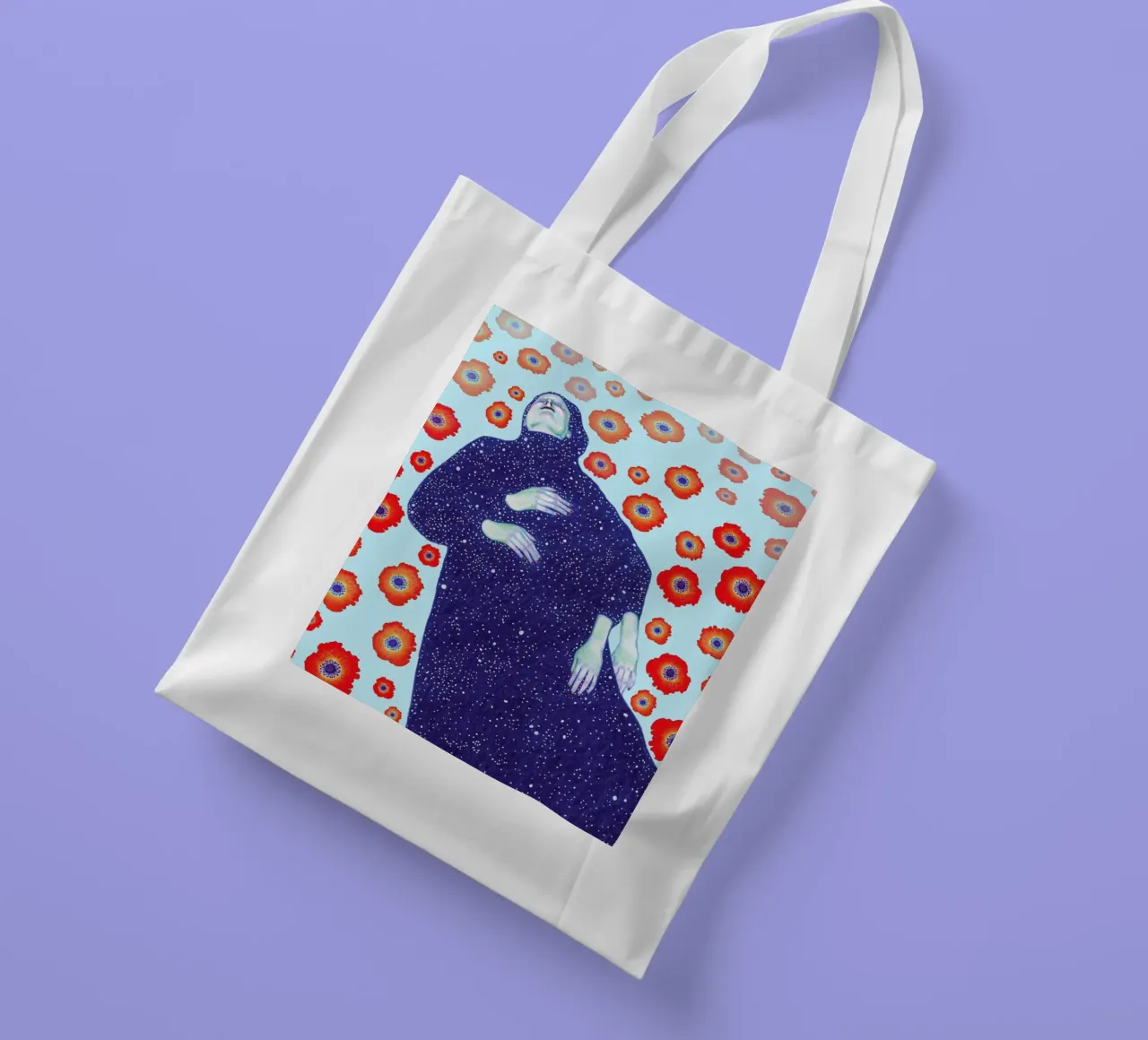 Floating tote bag by Natalie Foss