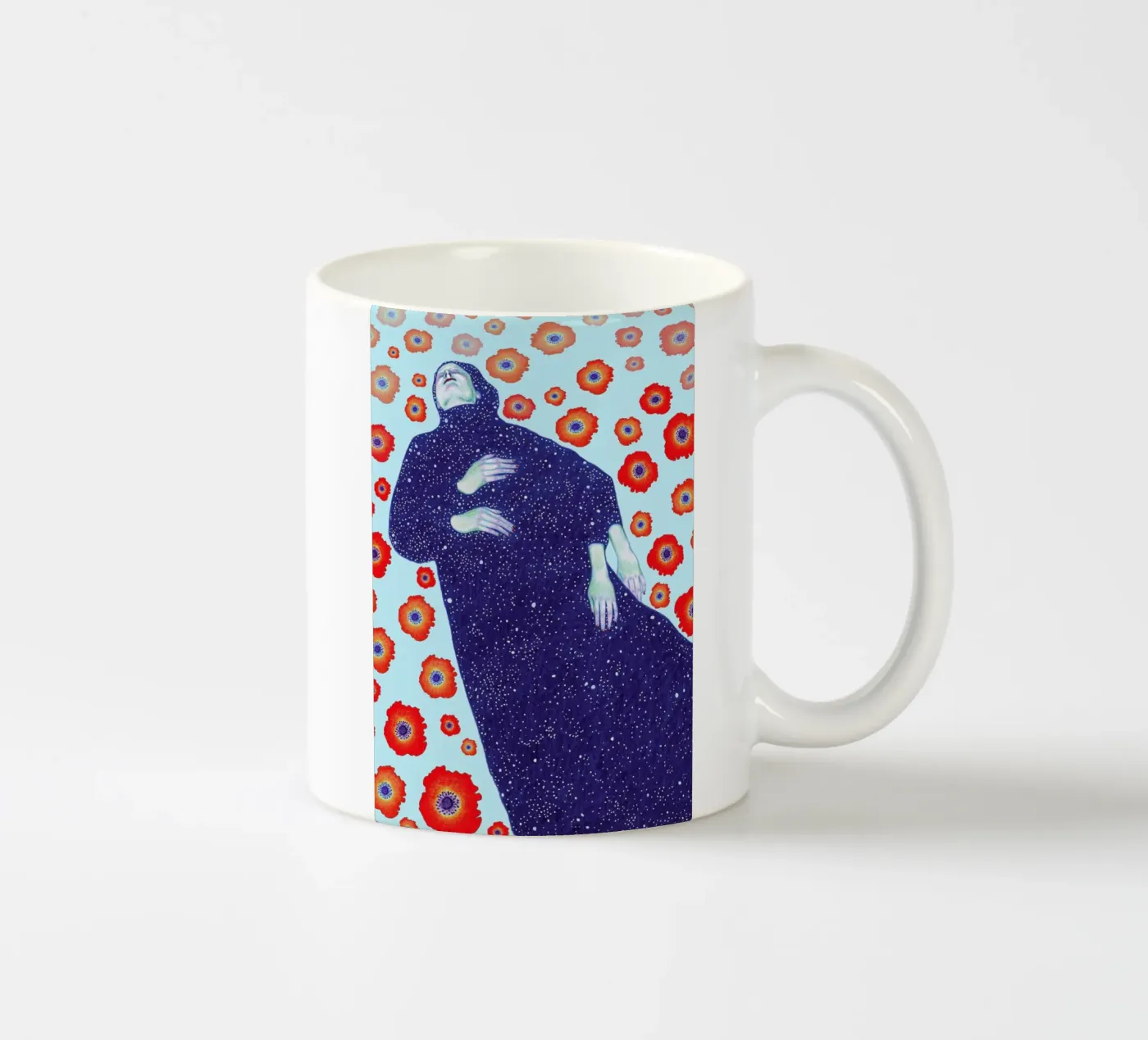 Floating ceramic mug by Natalie Foss