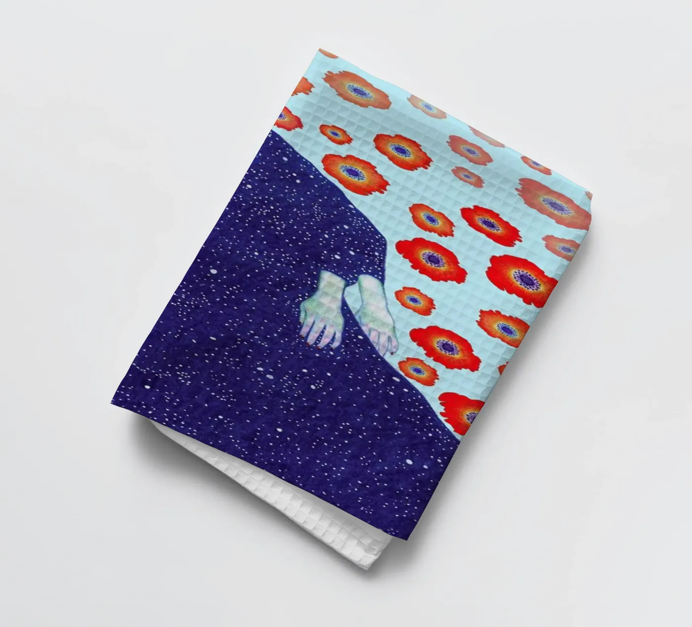 Floating tea towel by Natalie Foss