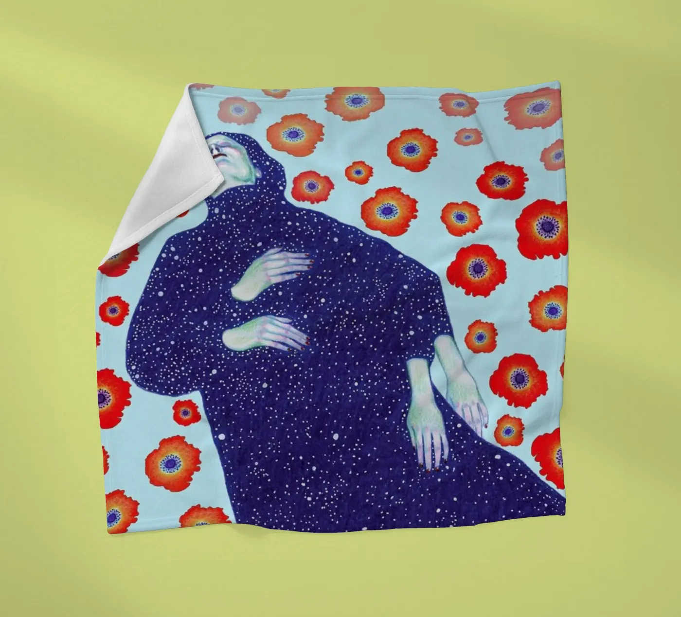 Floating fleece blanket by Natalie Foss