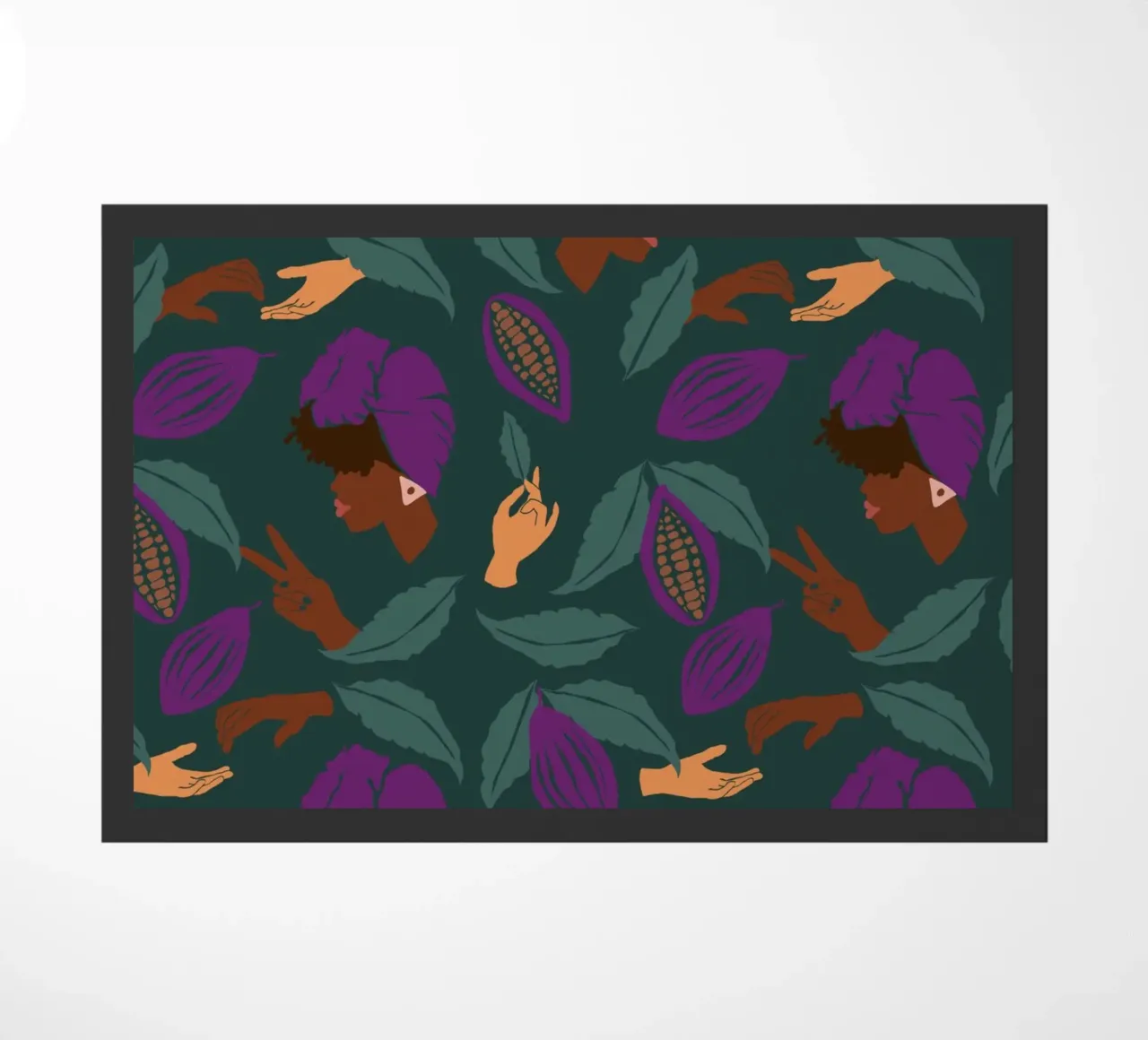 Coffee Friends Pattern zerbino da Illustration Raissa Oltmanns