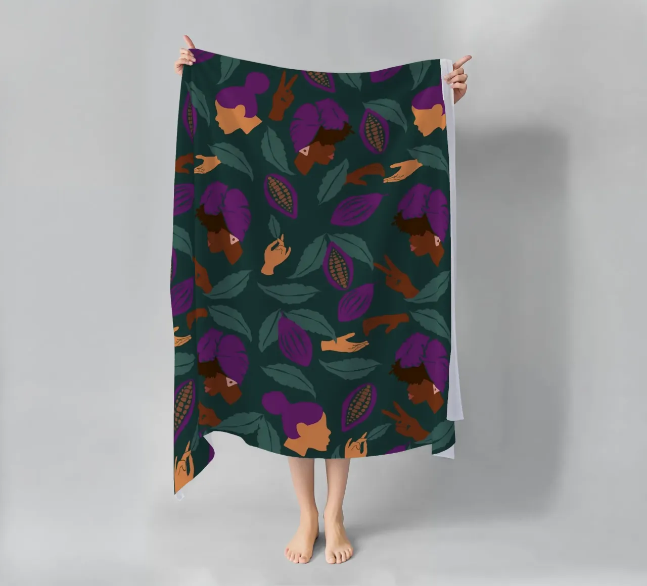 Coffee Friends Pattern telo mare da Illustration Raissa Oltmanns