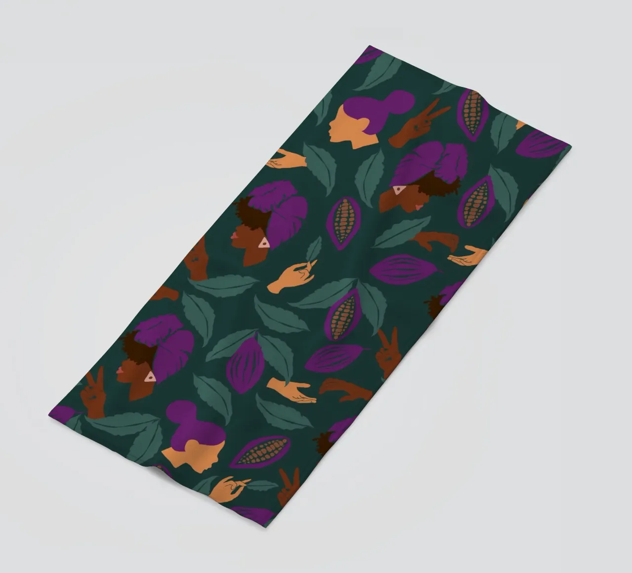 Coffee Friends Pattern telo mare da Illustration Raissa Oltmanns