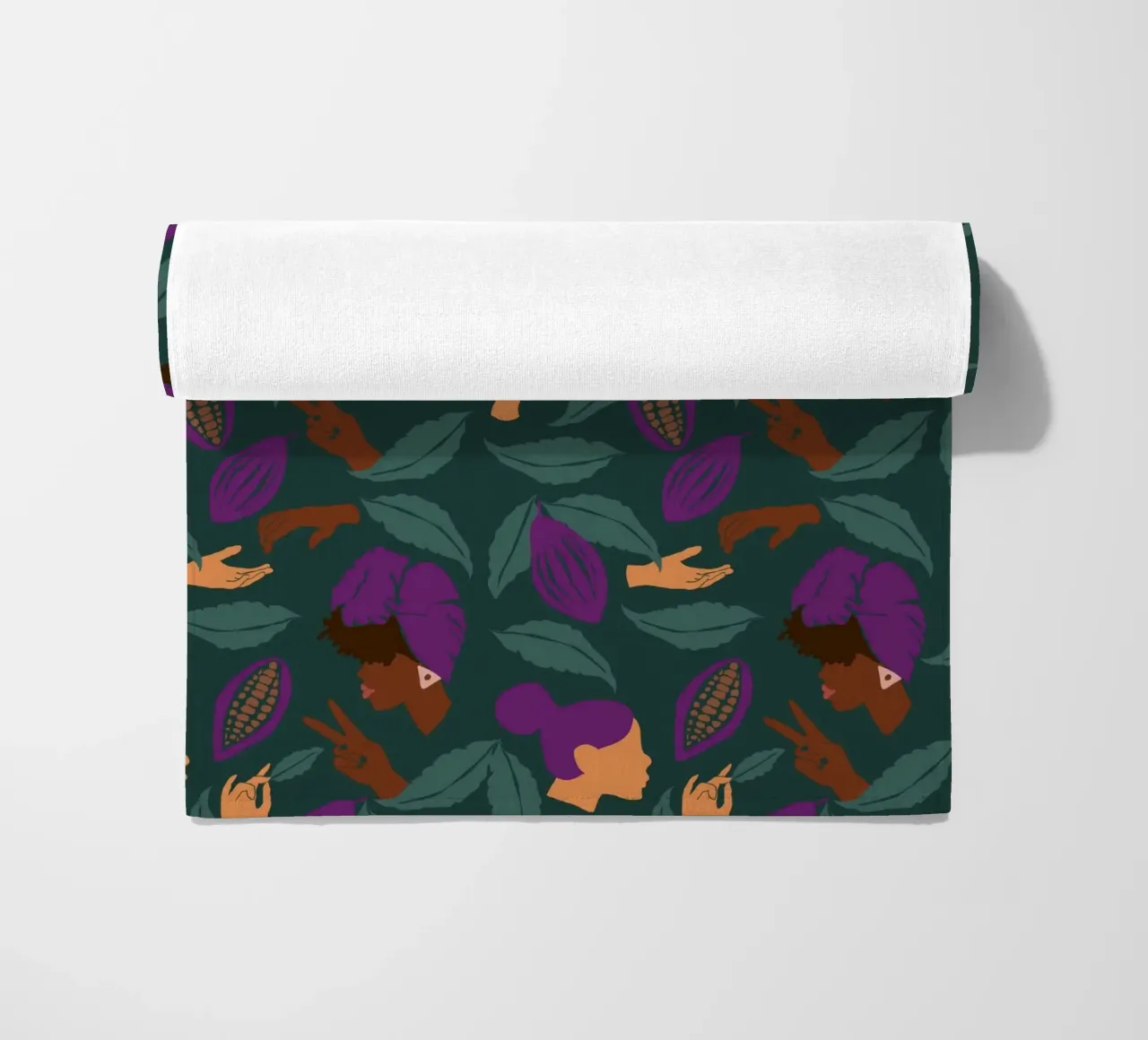 Coffee Friends Pattern telo mare da Illustration Raissa Oltmanns
