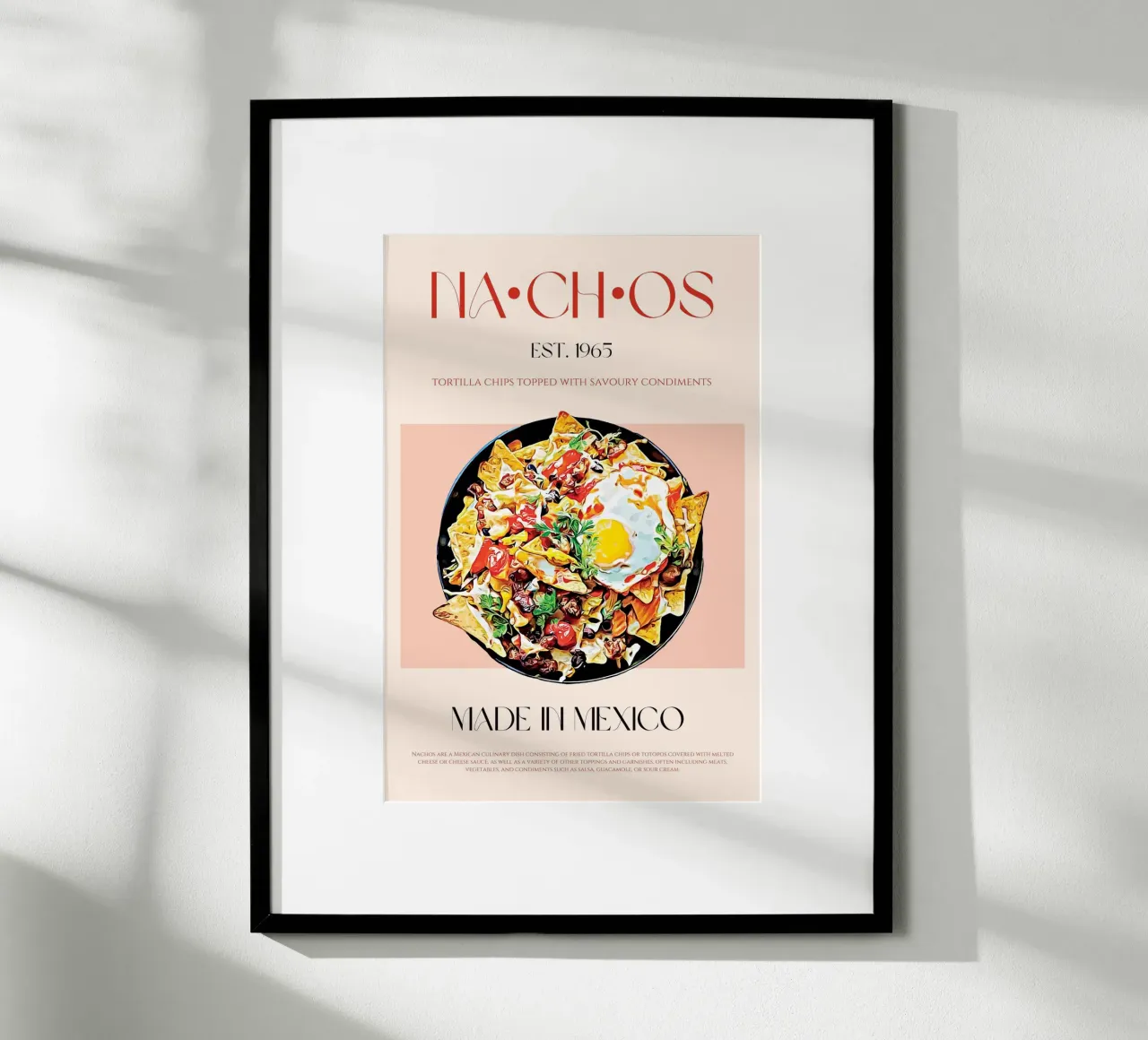 Nachos Print poster by KOKRPrints