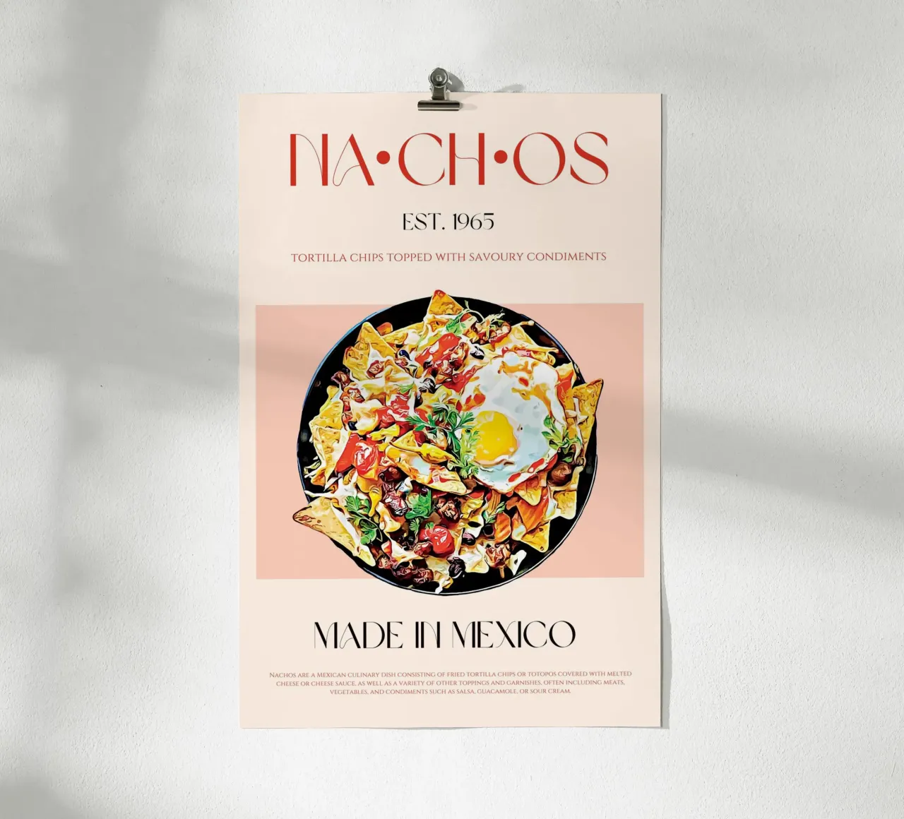 Nachos Print poster by KOKRPrints