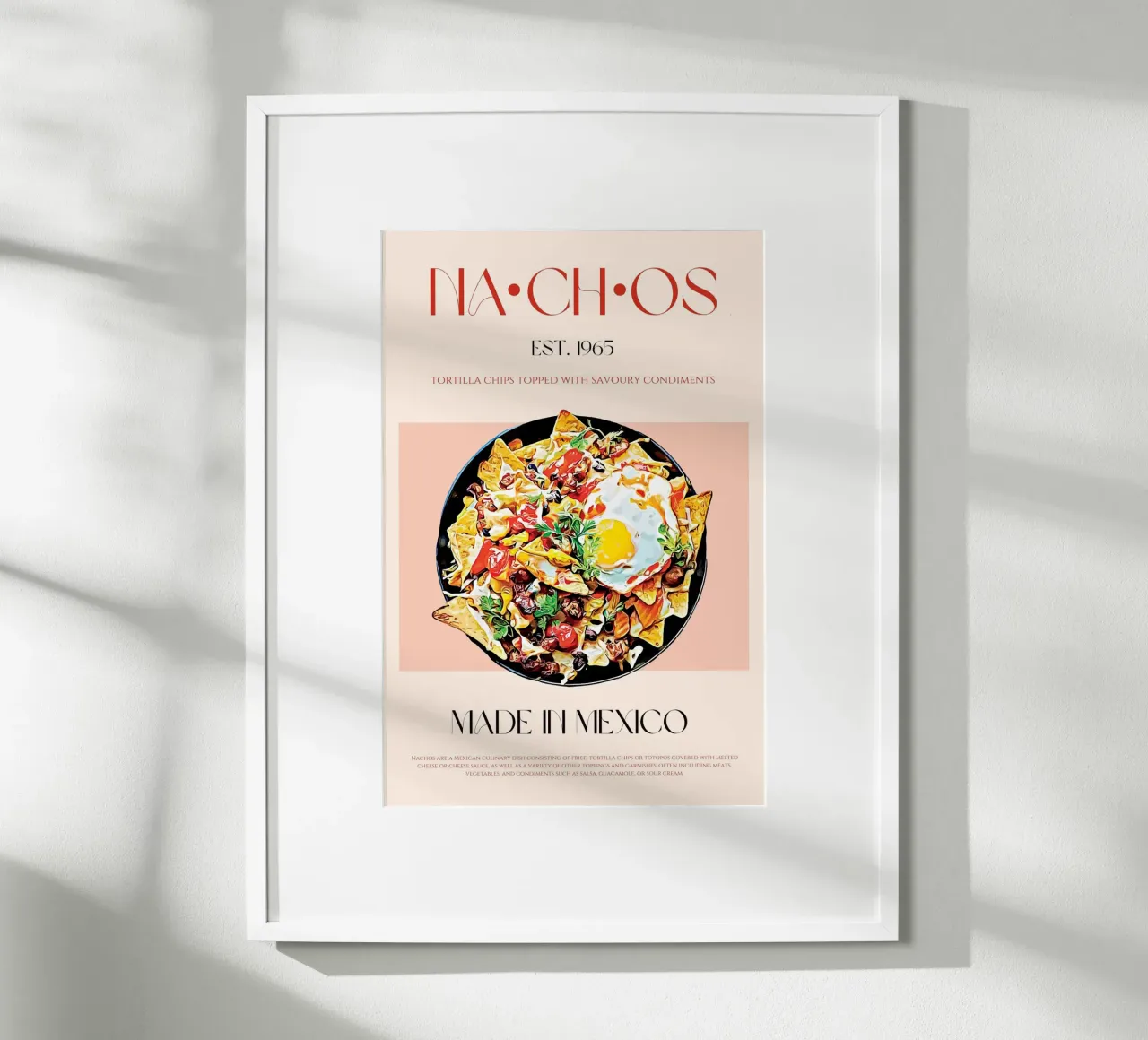 Nachos Print poster by KOKRPrints
