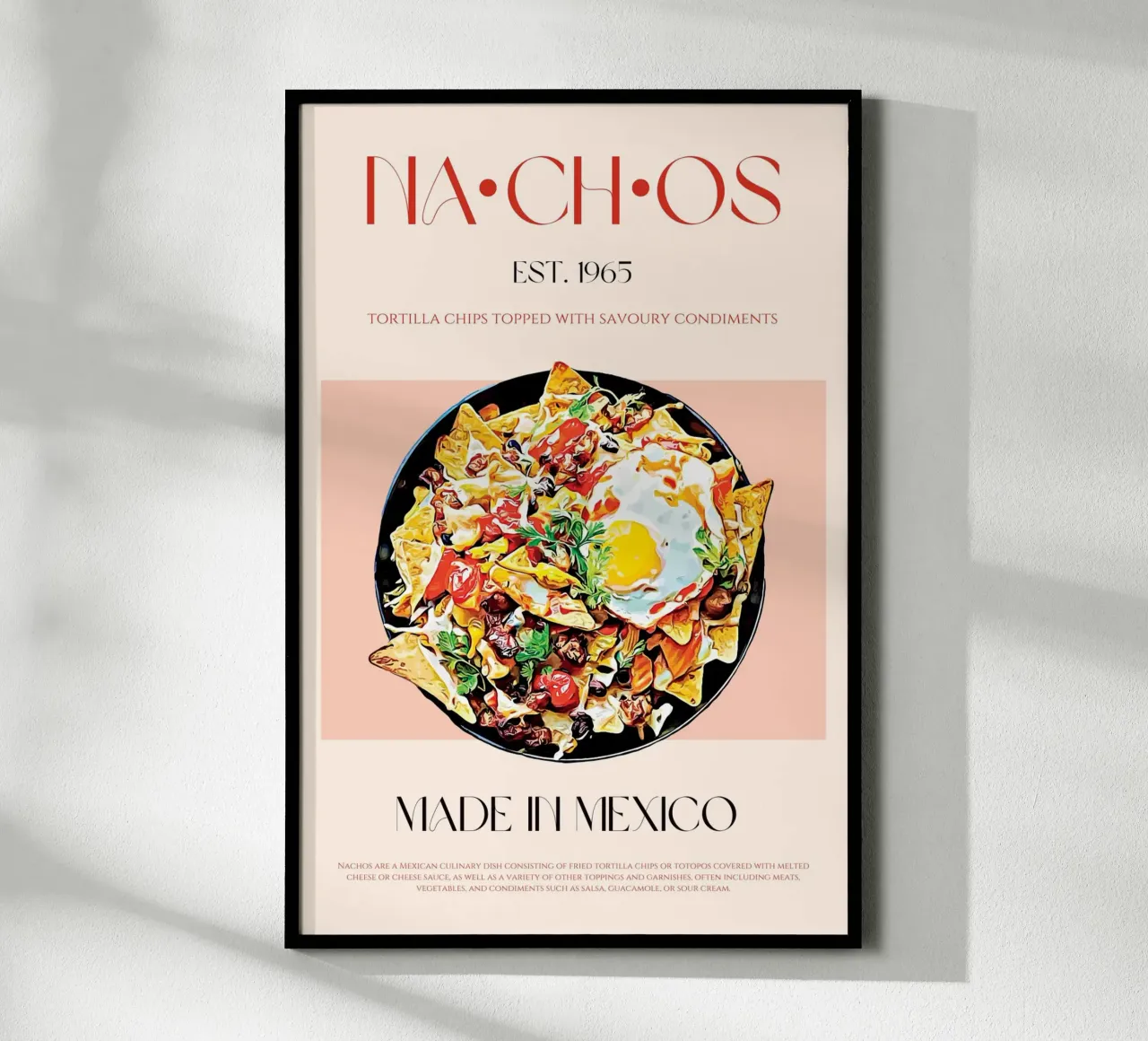Nachos Print poster by KOKRPrints