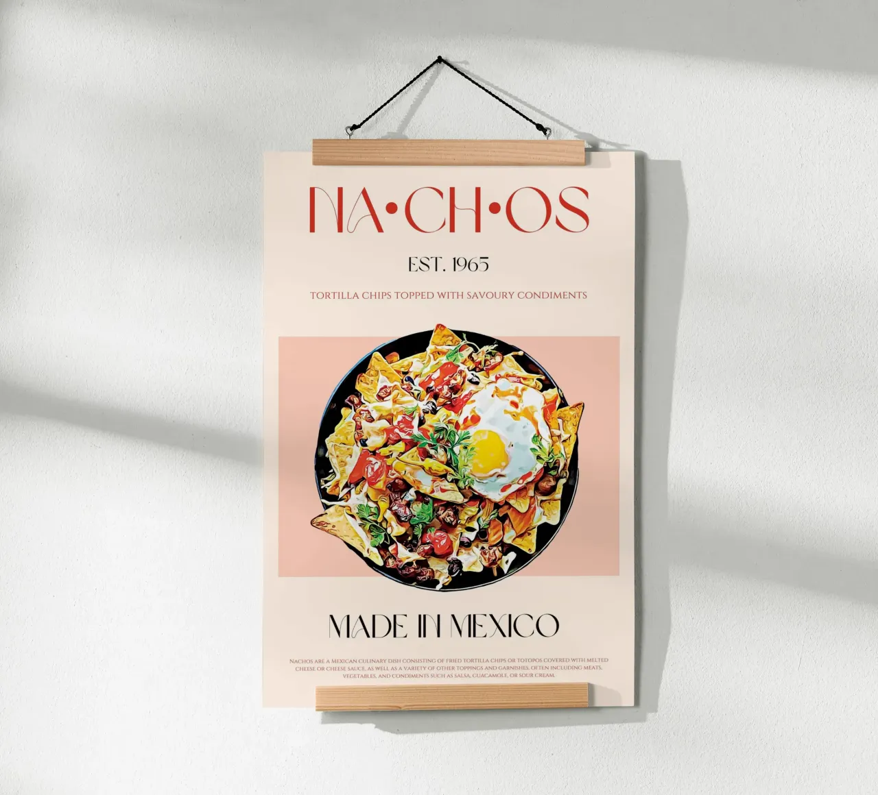 Nachos Print poster by KOKRPrints