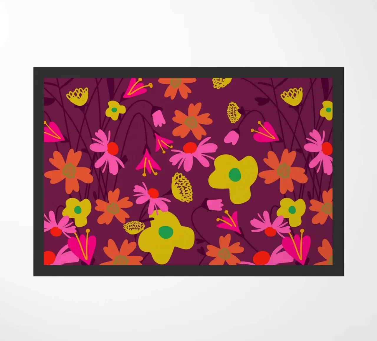 Motivational Flower Pattern zerbino da Illustration Raissa Oltmanns