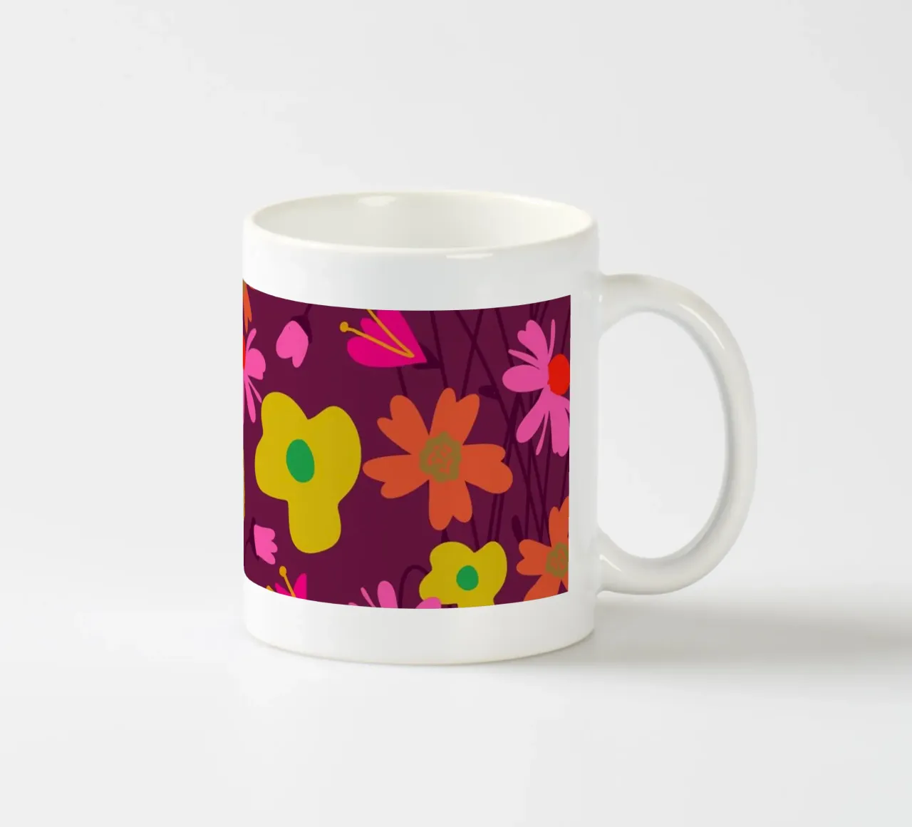 Motivational Flower Pattern tazza in ceramica da Illustration Raissa Oltmanns