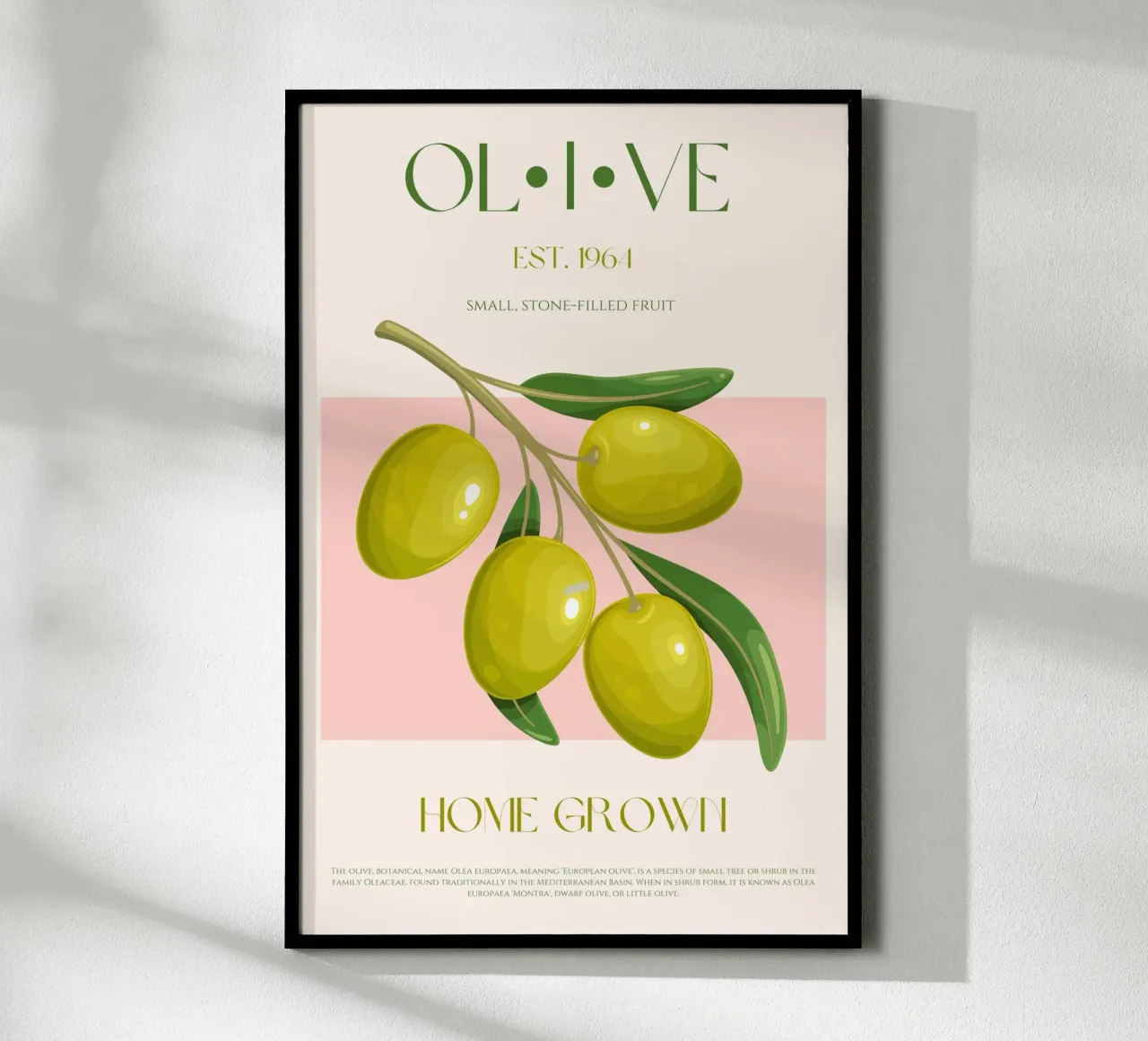 Olive Print poster by KOKRPrints