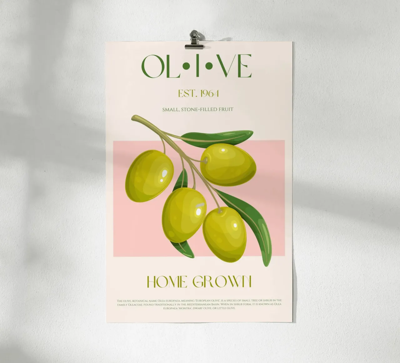 Olive Print poster by KOKRPrints