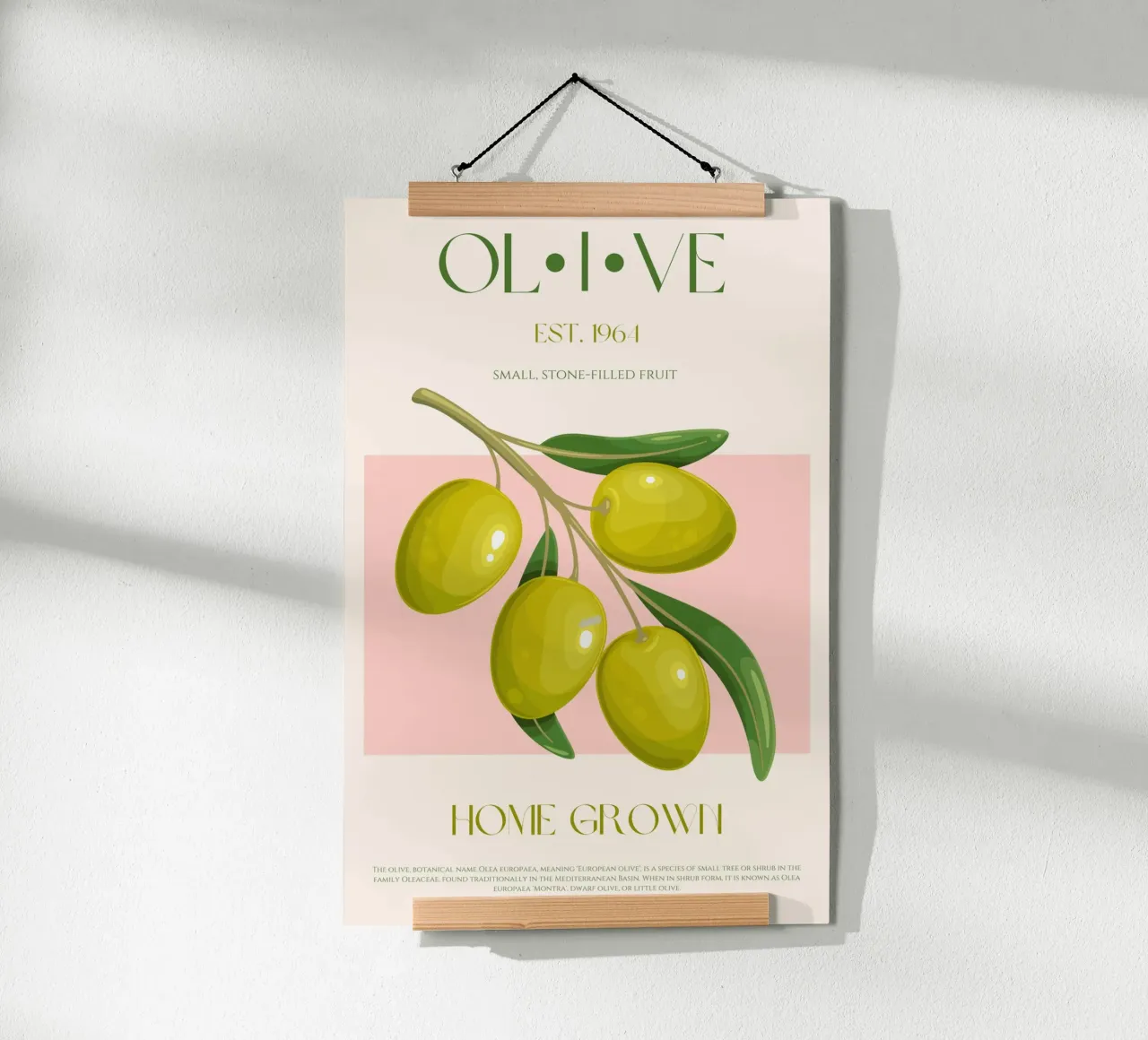 Olive Print poster by KOKRPrints