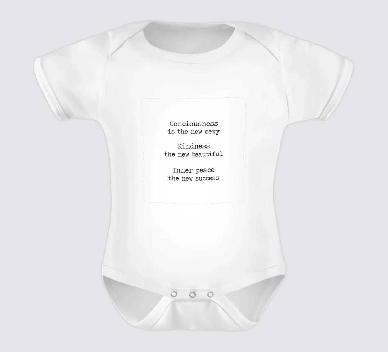 Consapevolezza, gentilezza, pace interiore body neonato maniche corte da Summer Soul Co. - Quotes