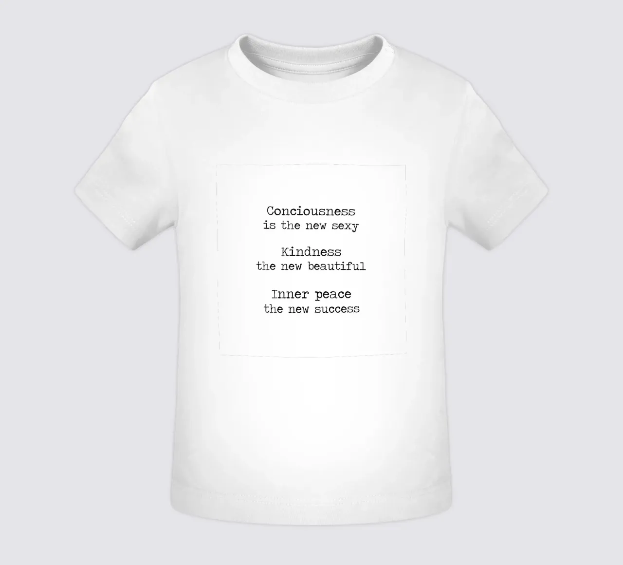 Consapevolezza, gentilezza, pace interiore maglietta neonato da Summer Soul Co. - Quotes
