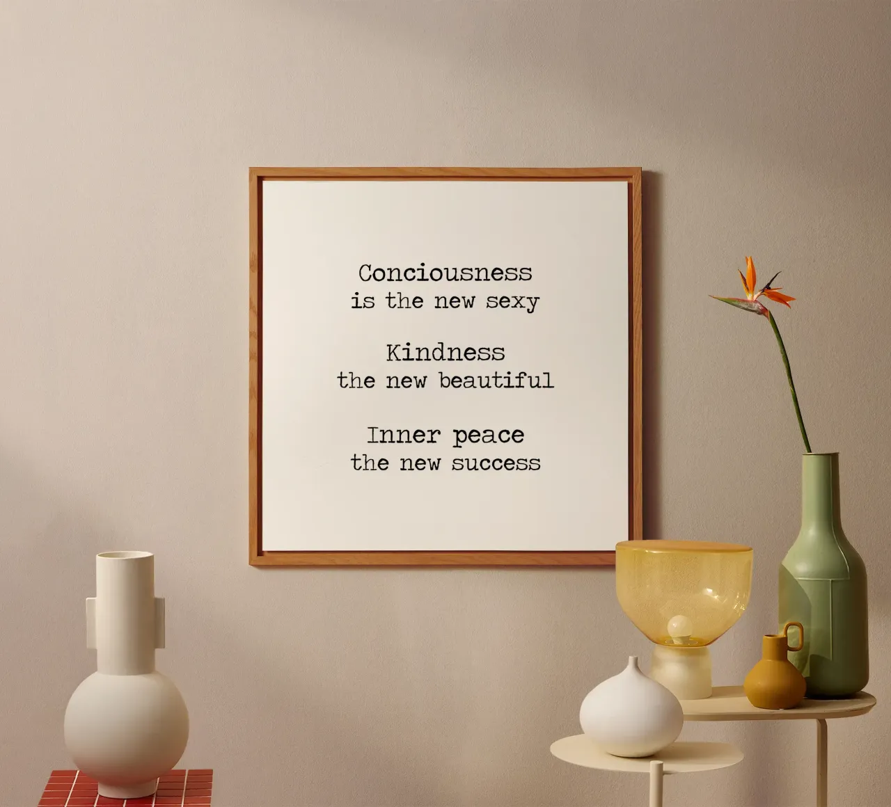 Consapevolezza, gentilezza, pace interiore alluminio dibond da Summer Soul Co. - Quotes