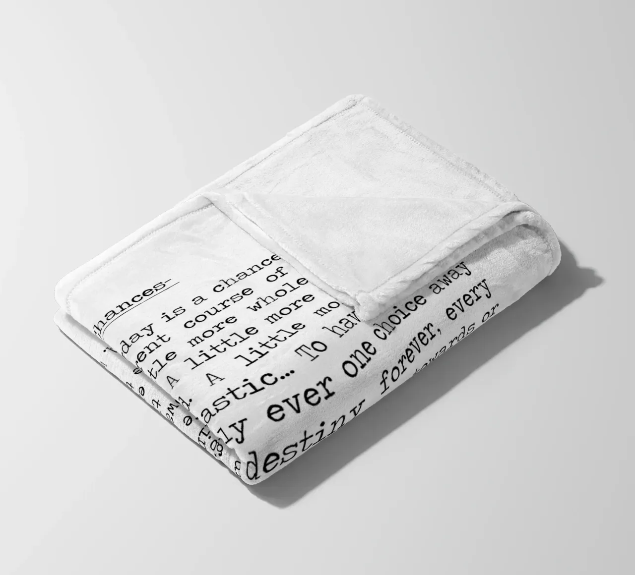 Correte il rischio - Citazione di A. W. Doys Typography coperta in pile da Summer Soul Co. - Quotes