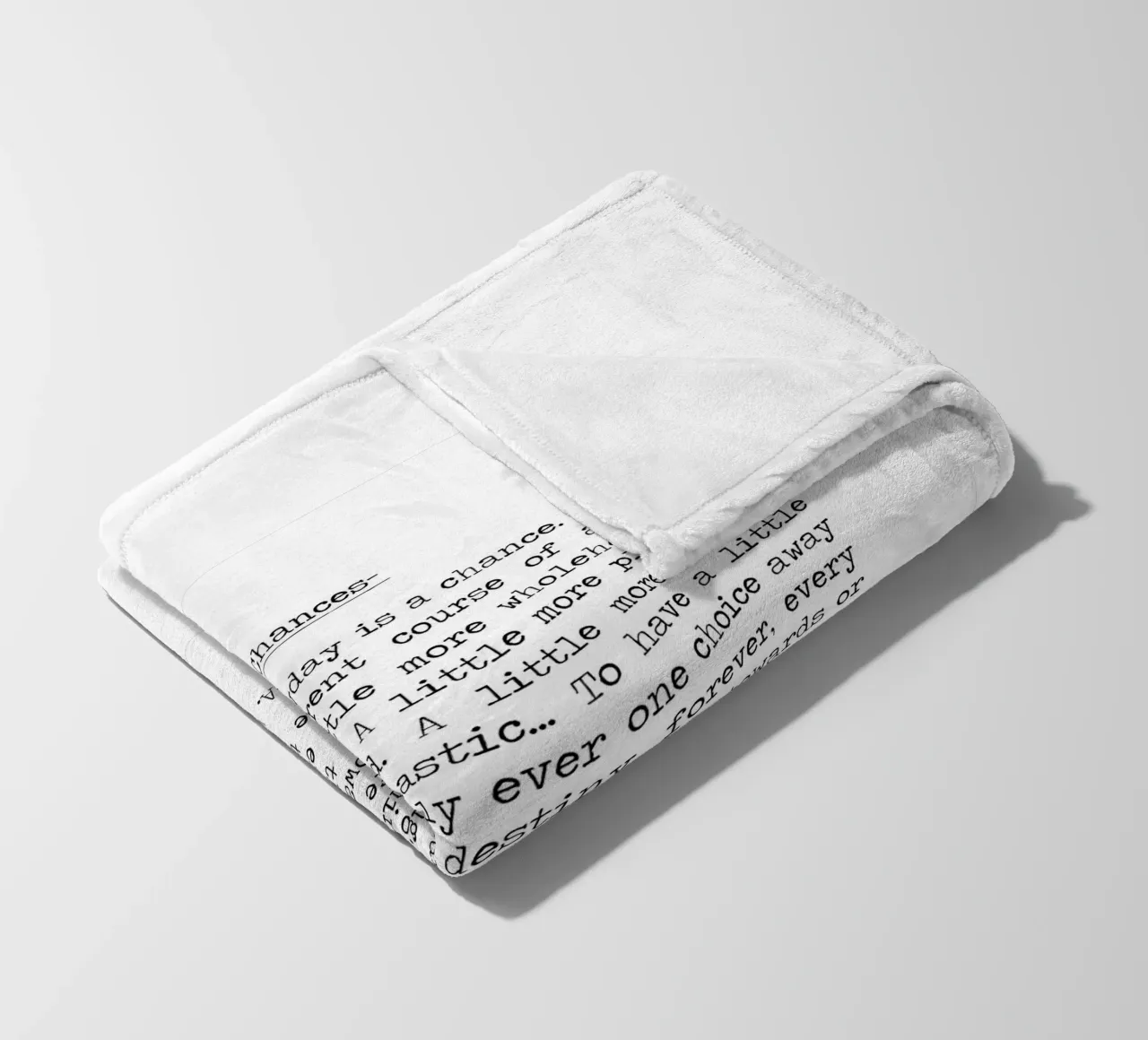 Correte il rischio - Citazione di A. W. Doys Typography coperta in pile da Summer Soul Co. - Quotes