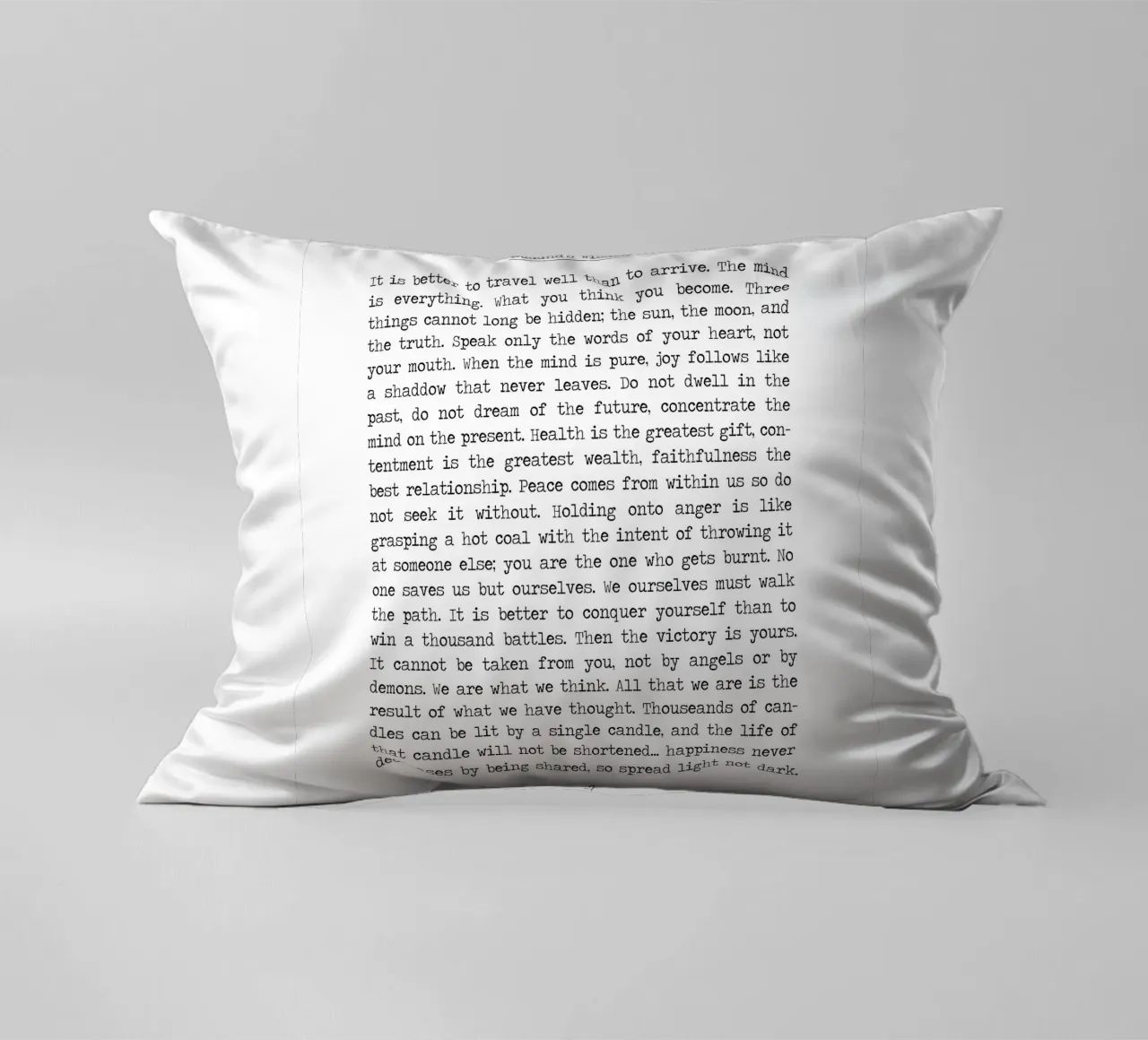Insegnamenti di saggezza buddista del Buddha cuscino da Summer Soul Co. - Quotes