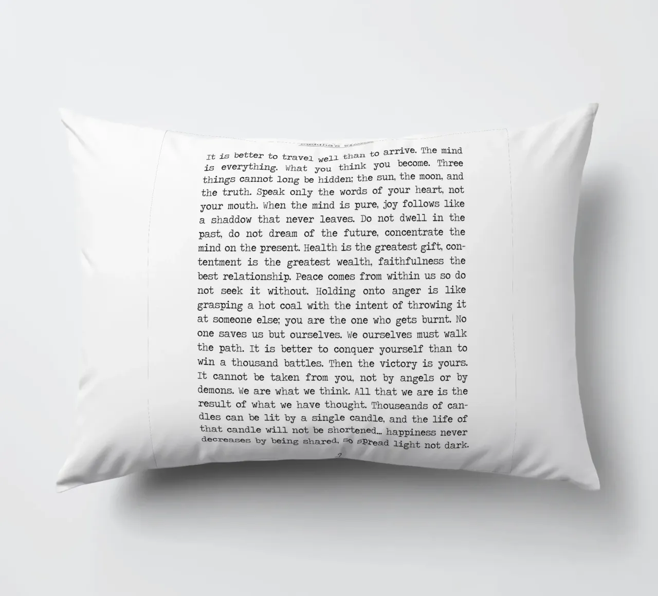Insegnamenti di saggezza buddista del Buddha cuscino da Summer Soul Co. - Quotes