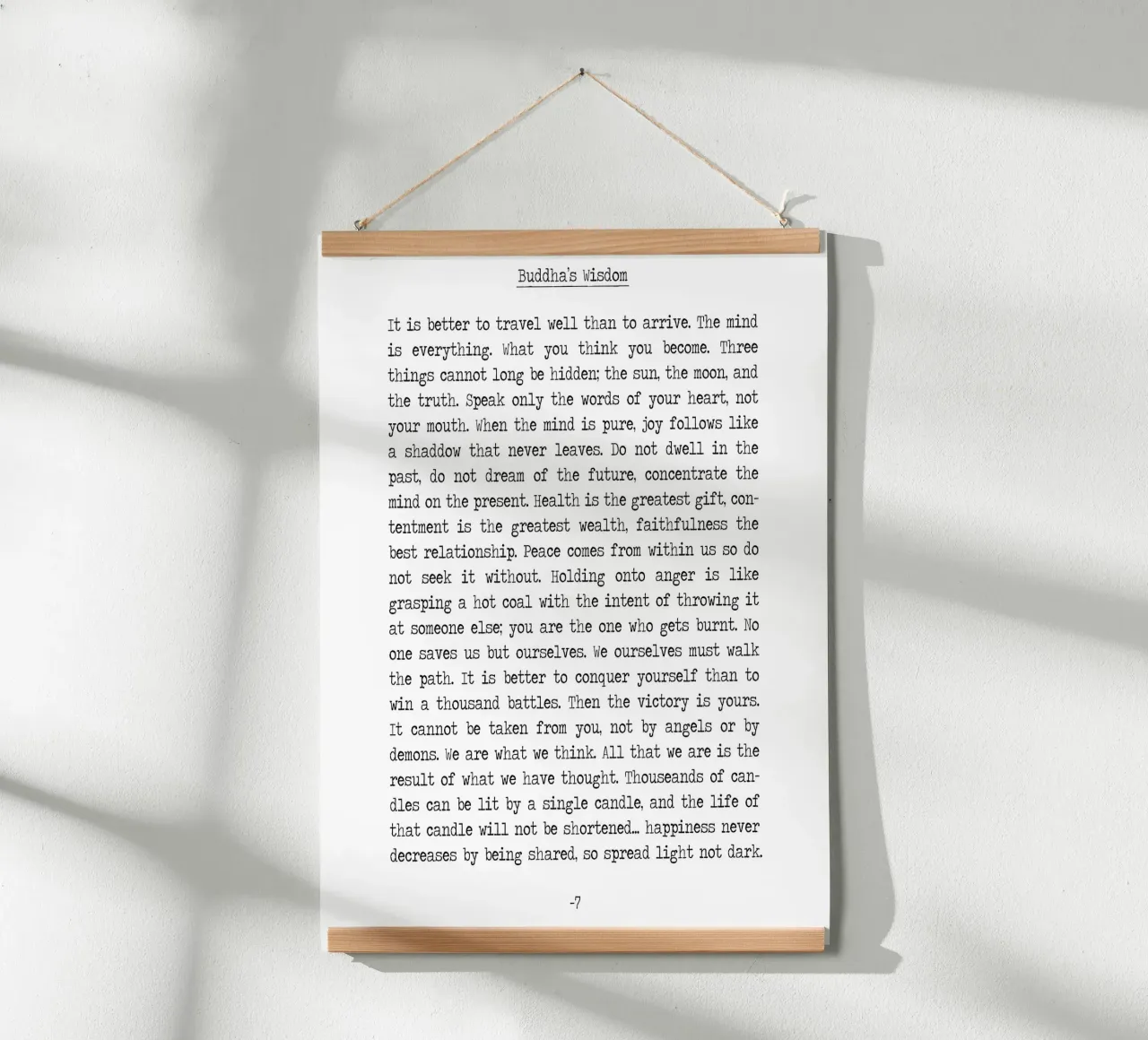 Insegnamenti di saggezza buddista del Buddha carta hahnemühle da Summer Soul Co. - Quotes
