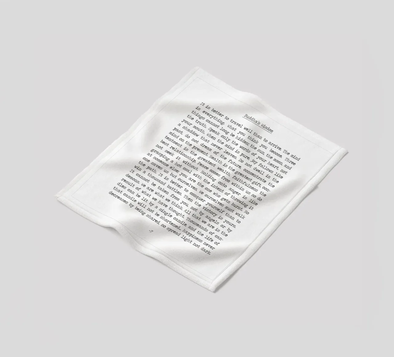 Insegnamenti di saggezza buddista del Buddha coperta in pile da Summer Soul Co. - Quotes