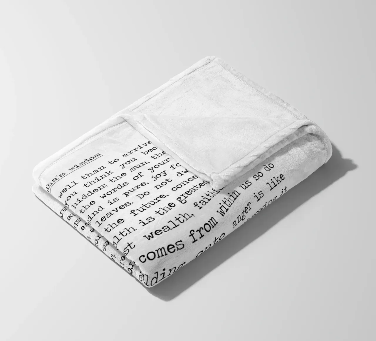 Insegnamenti di saggezza buddista del Buddha coperta in pile da Summer Soul Co. - Quotes
