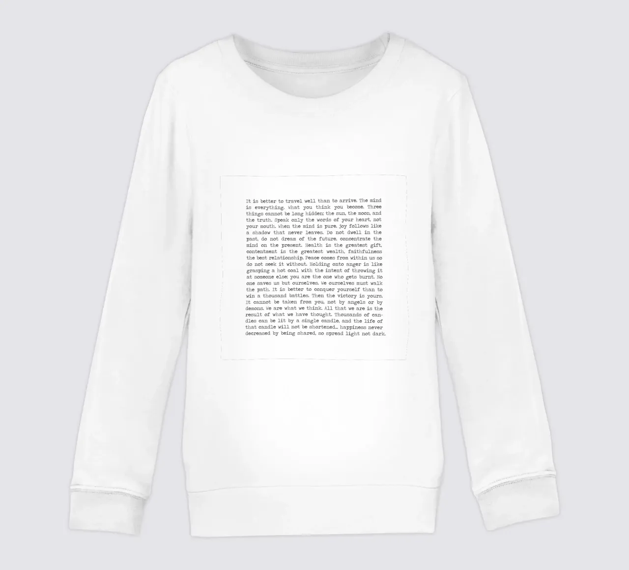 Buddha's Buddhism Mindful Wisdom Teachings Quote sudadera para niño de Summer Soul Co. - Quotes