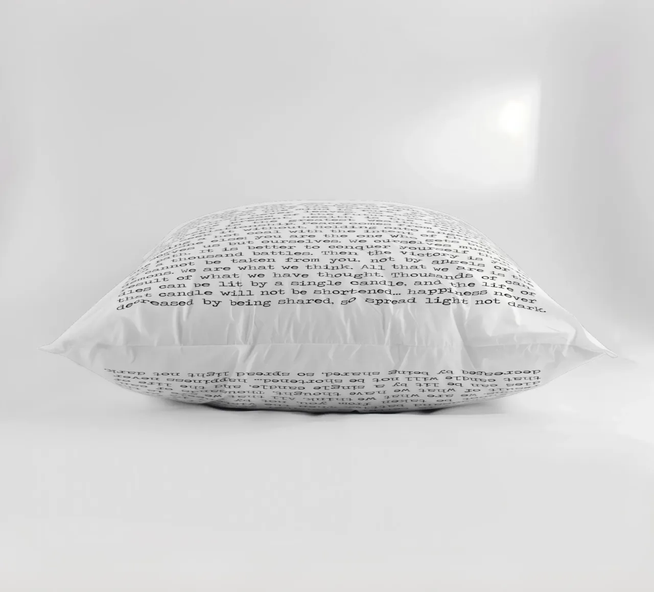 Buddha's Buddhism Mindful Wisdom Teachings Quote decorative cushion by Summer Soul Co. - Quotes