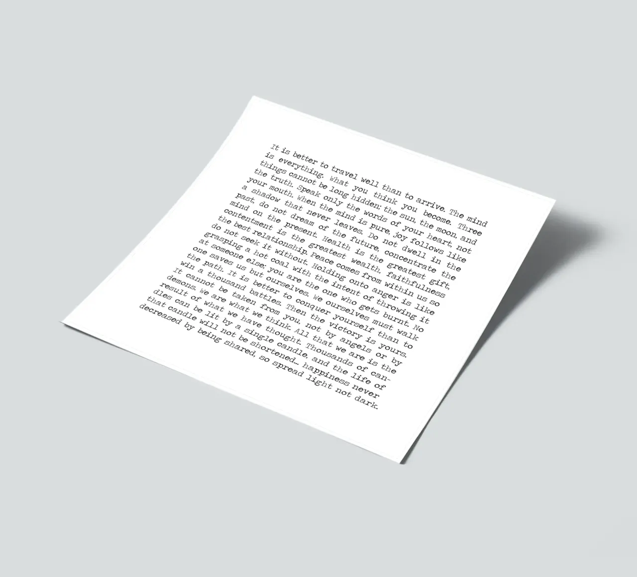 Buddha's Buddhismus Achtsame Weisheitslehren Zitat Stickerbogen von Summer Soul Co. - Quotes