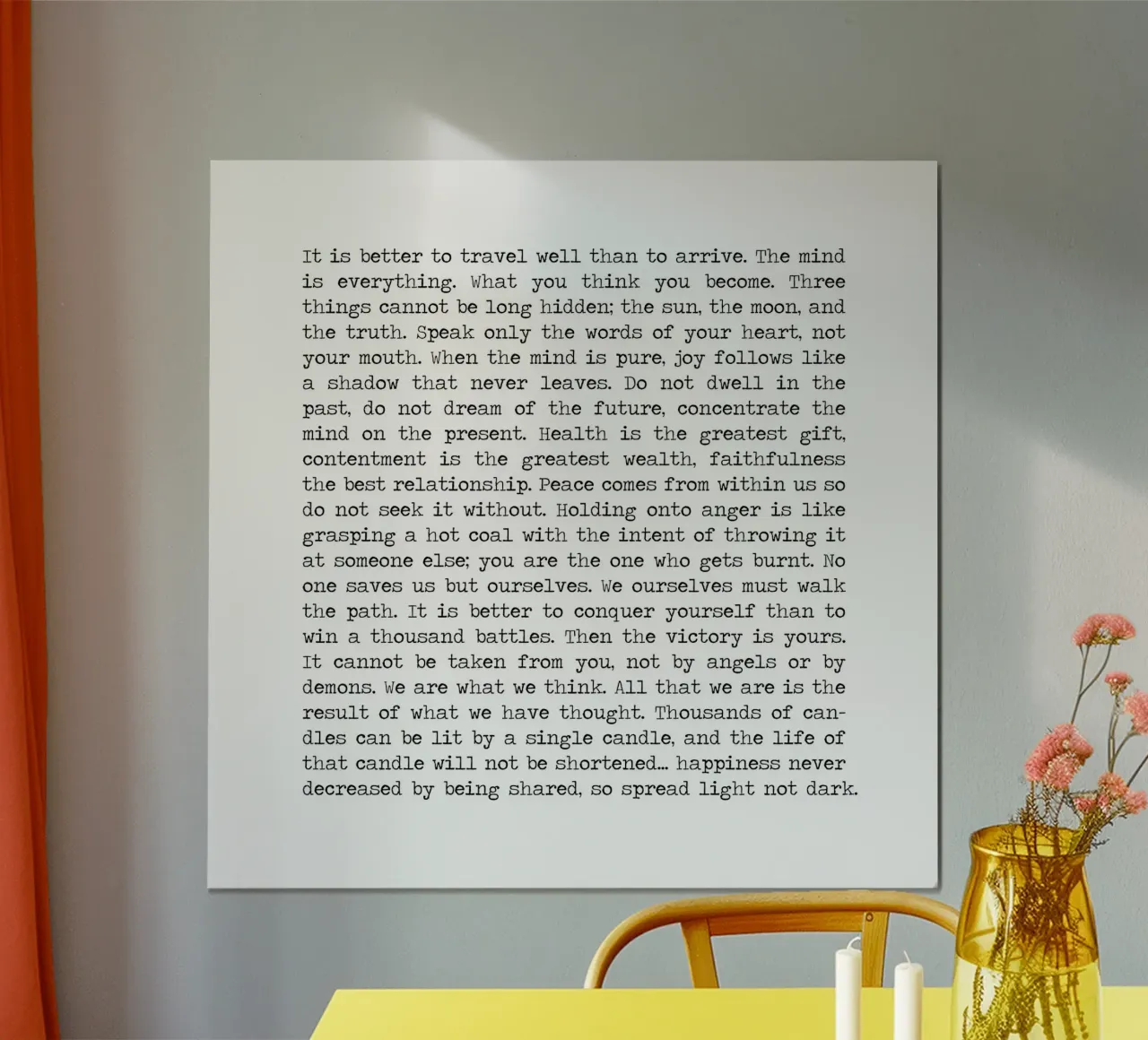 Buddha's Buddhismus Achtsame Weisheitslehren Zitat Hahnemühle von Summer Soul Co. - Quotes