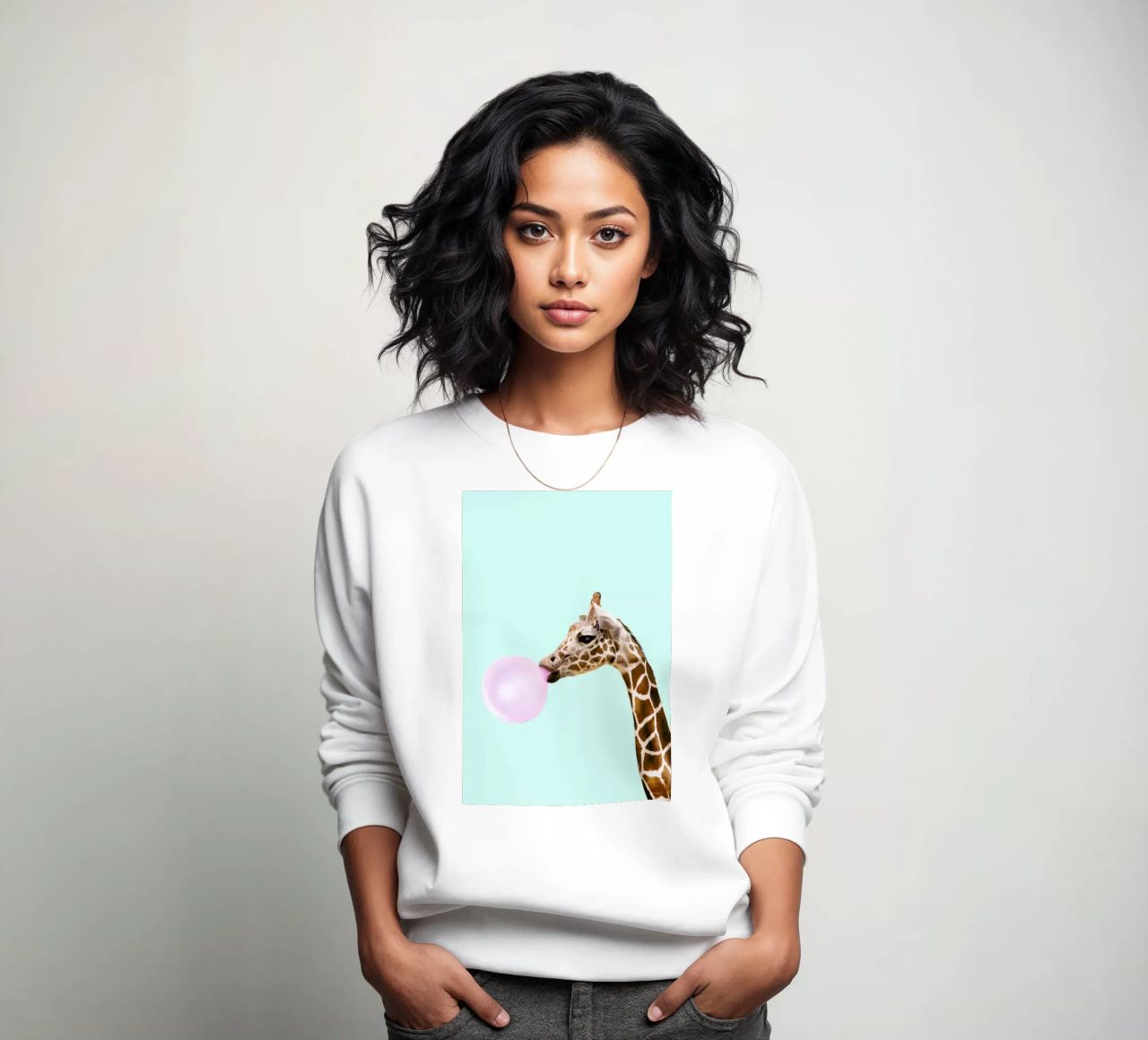 Giraffe felpa da Paul Fuentes Design